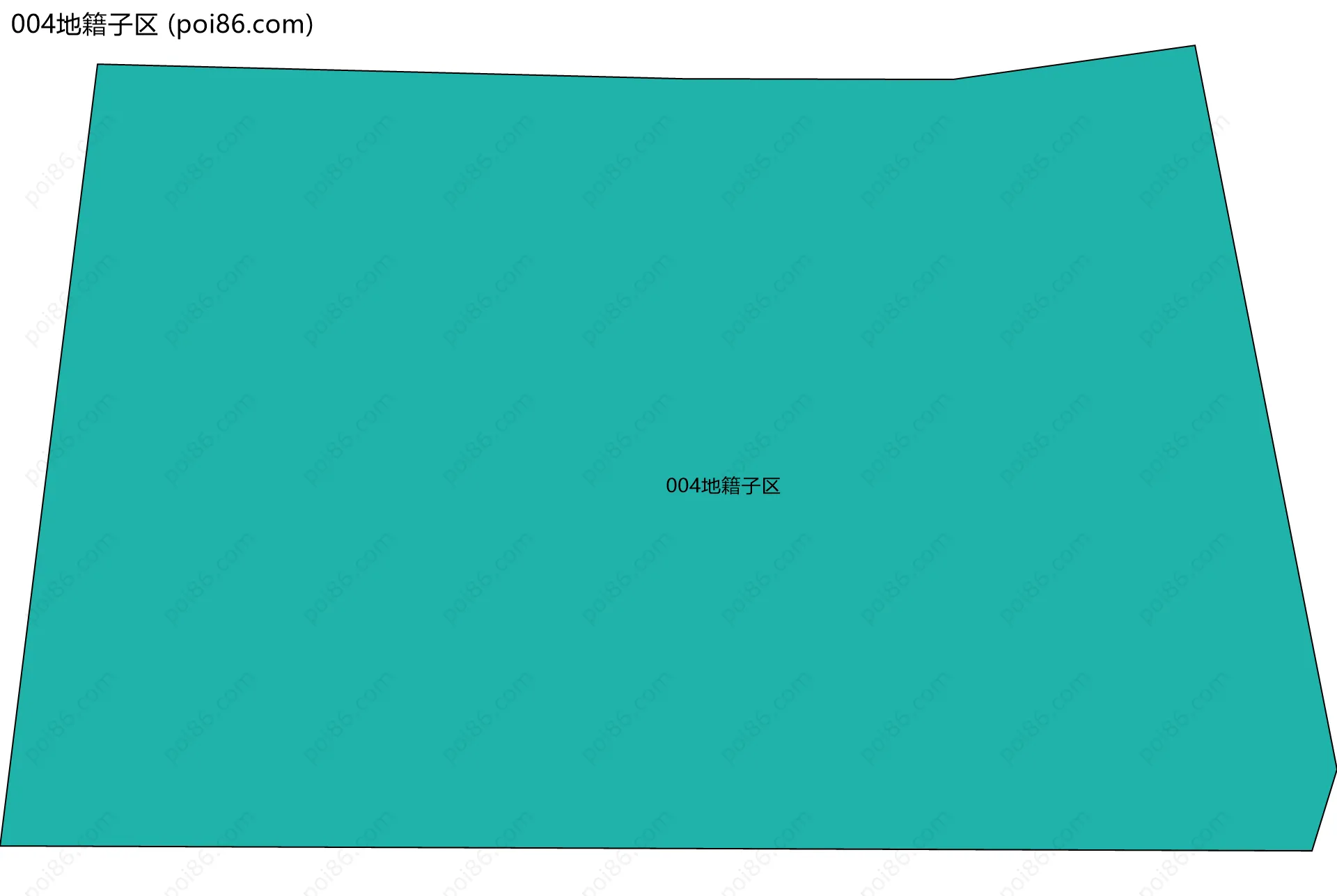 004地籍子区边界地图
