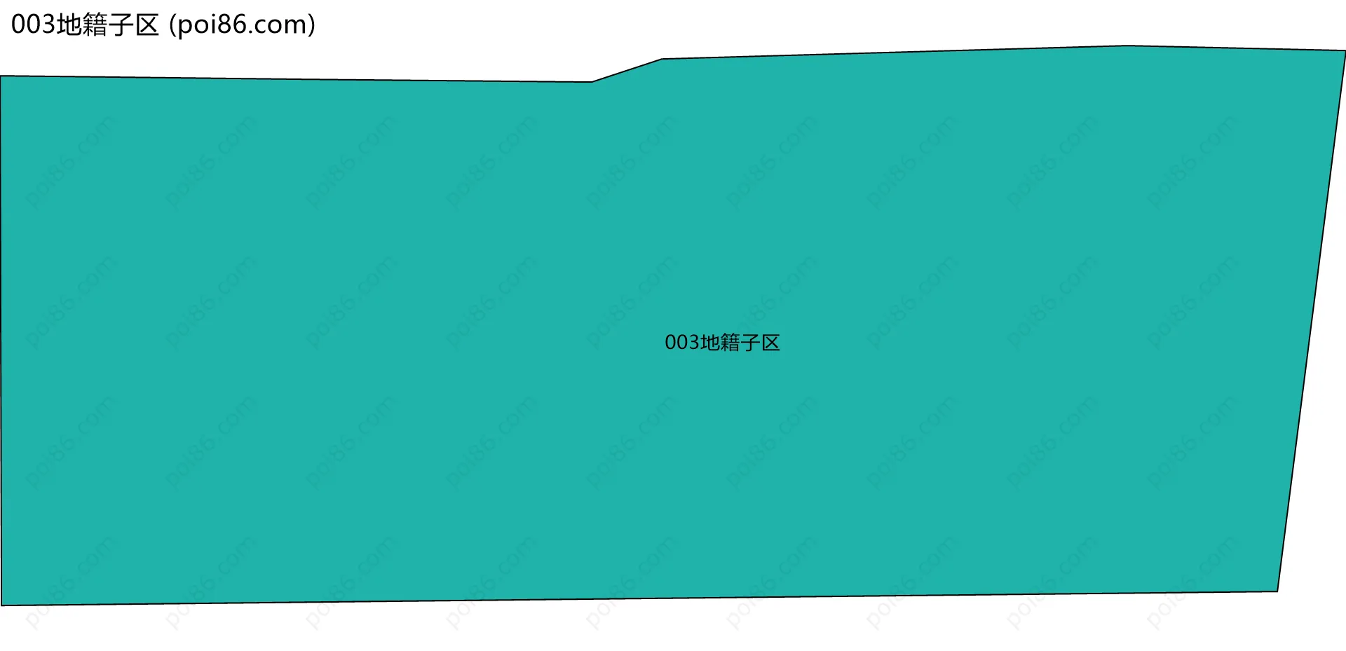 003地籍子区边界地图