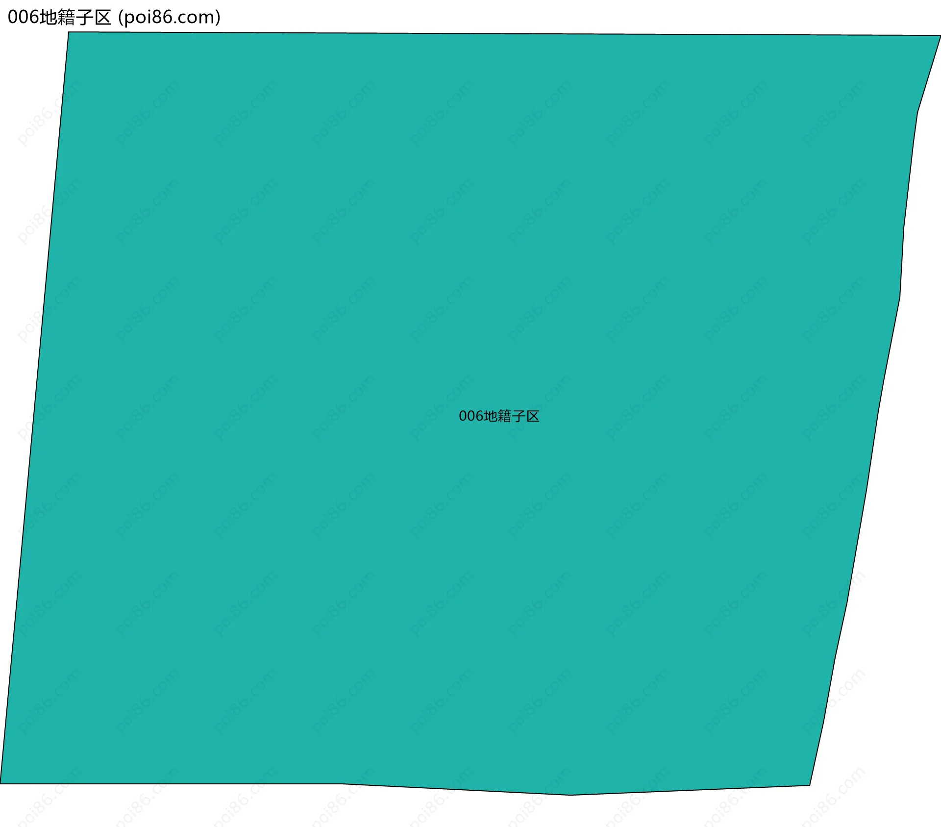 006地籍子区边界地图