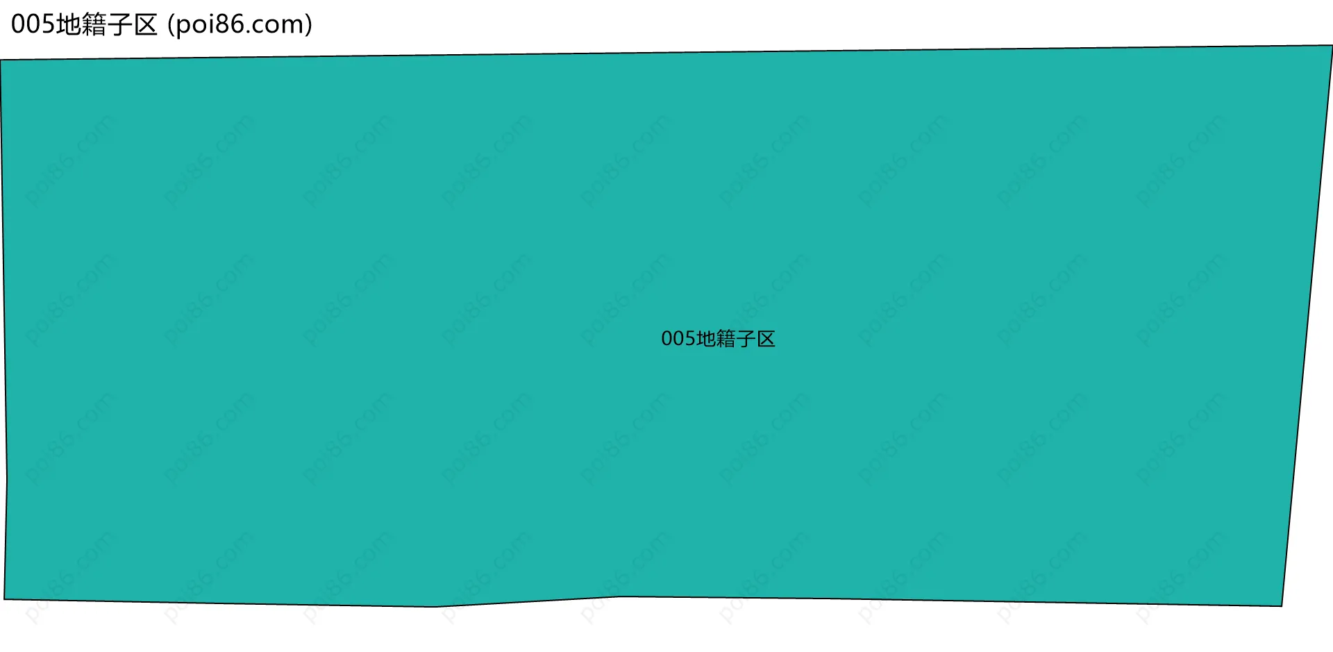 005地籍子区边界地图