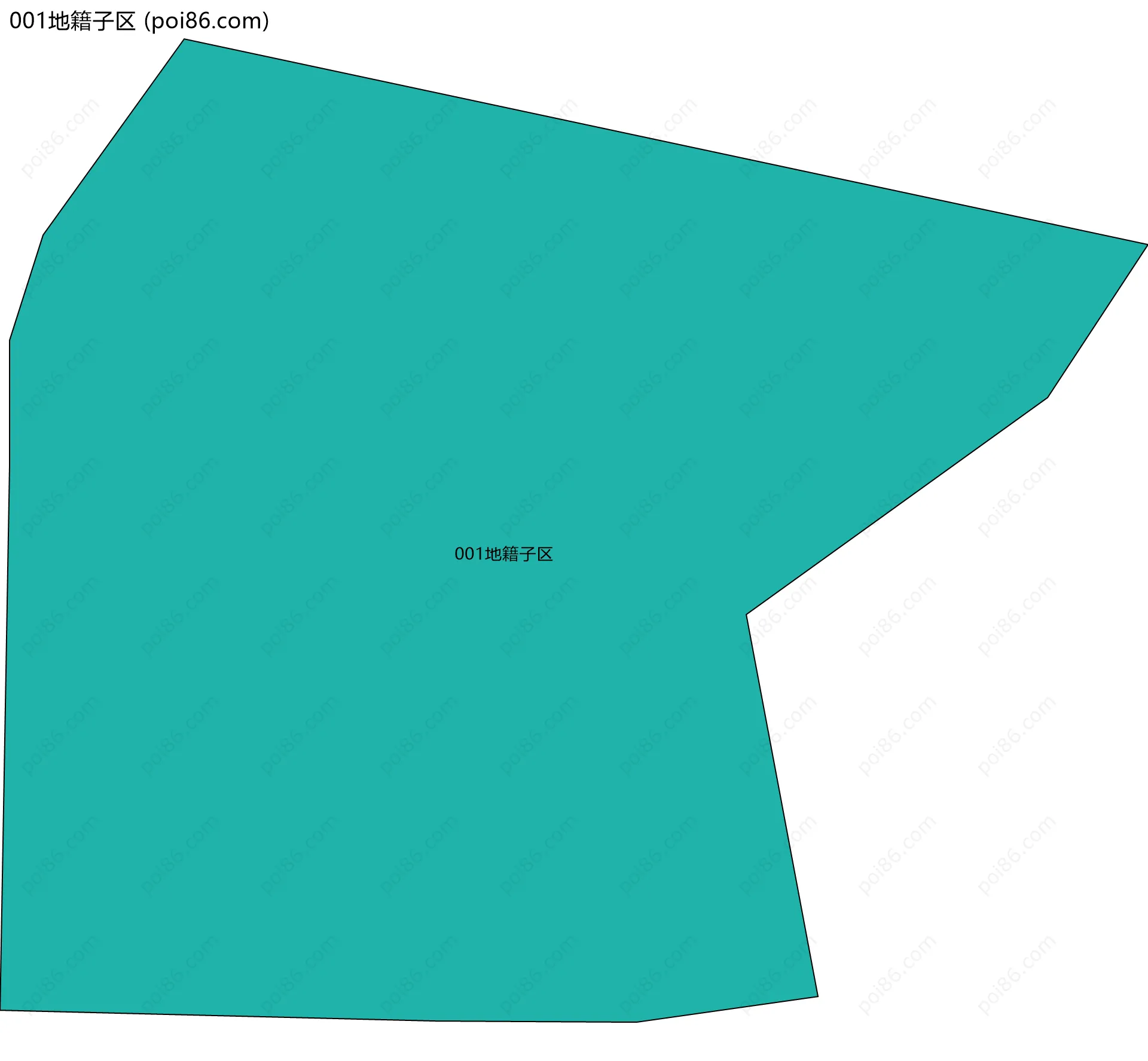 001地籍子区边界地图