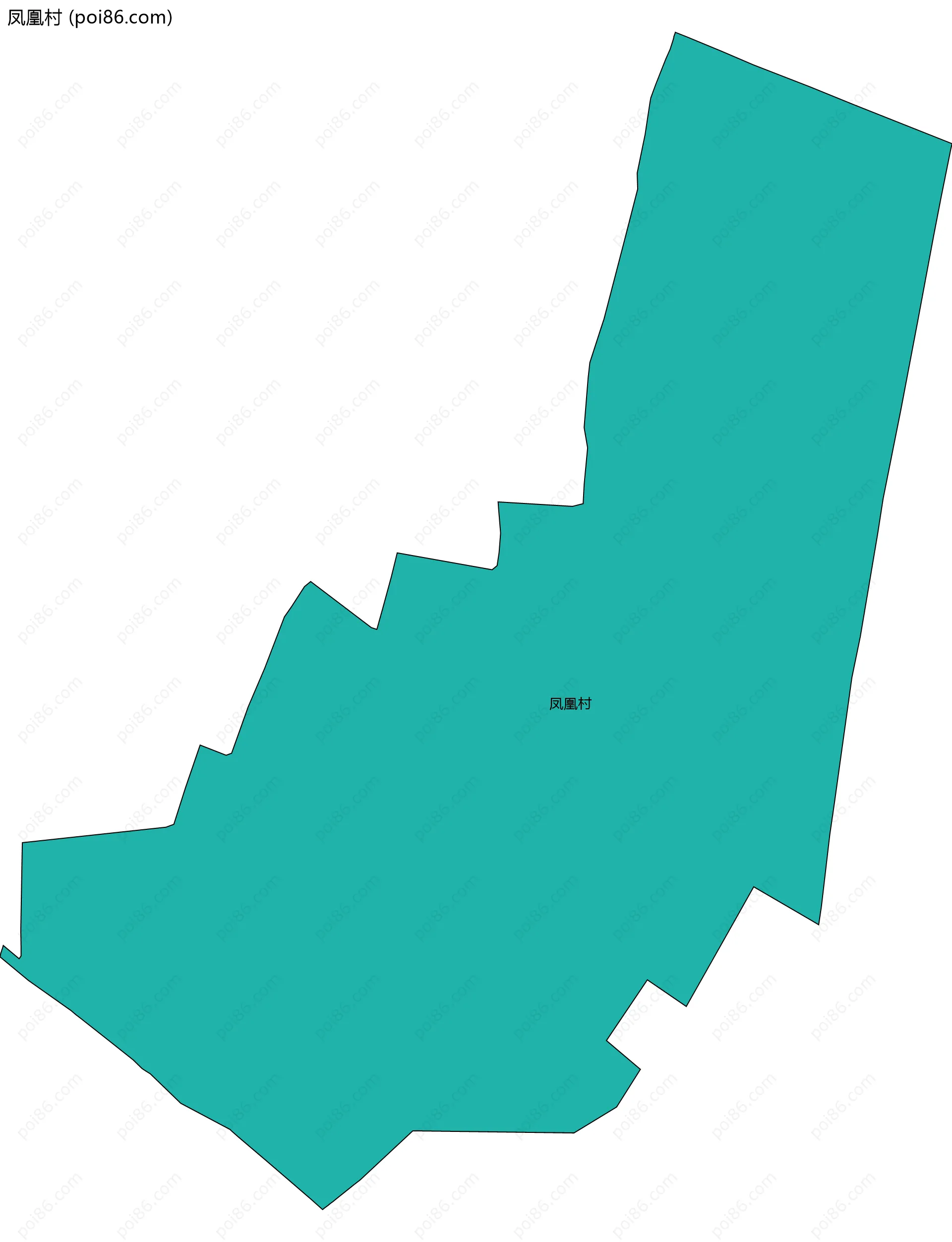 凤凰村边界地图