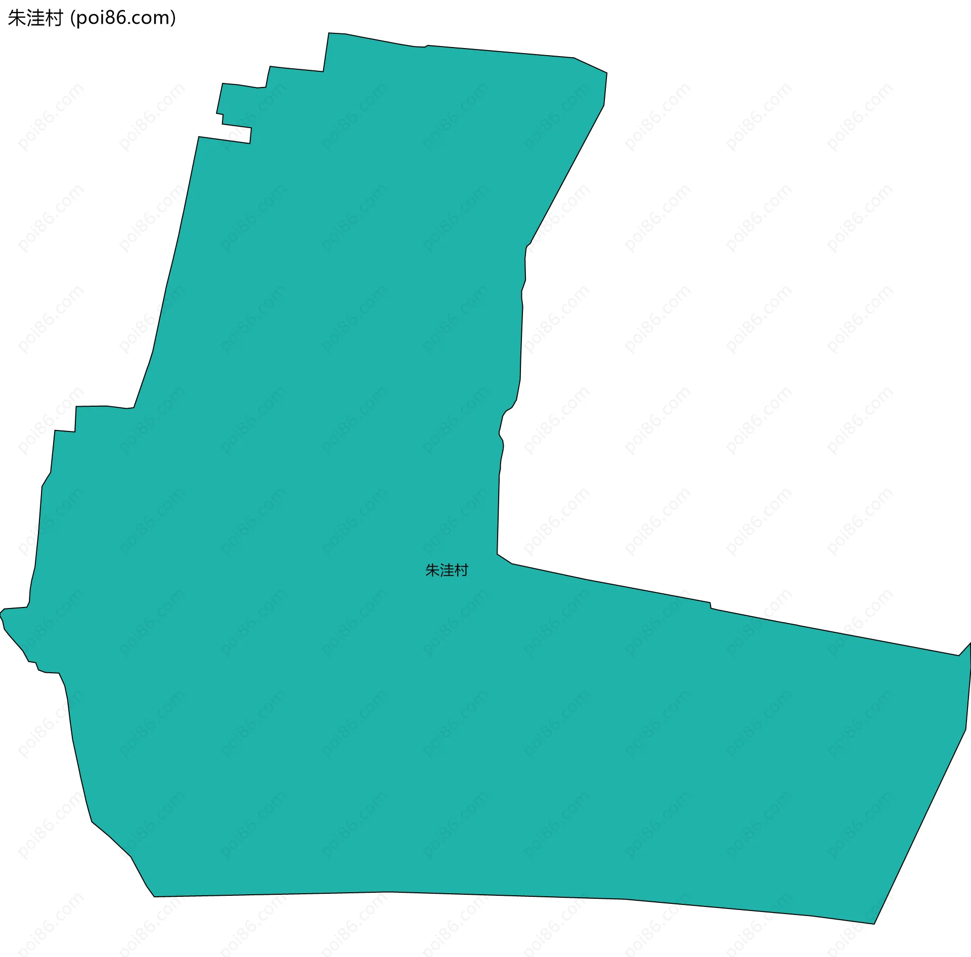 朱洼村边界地图