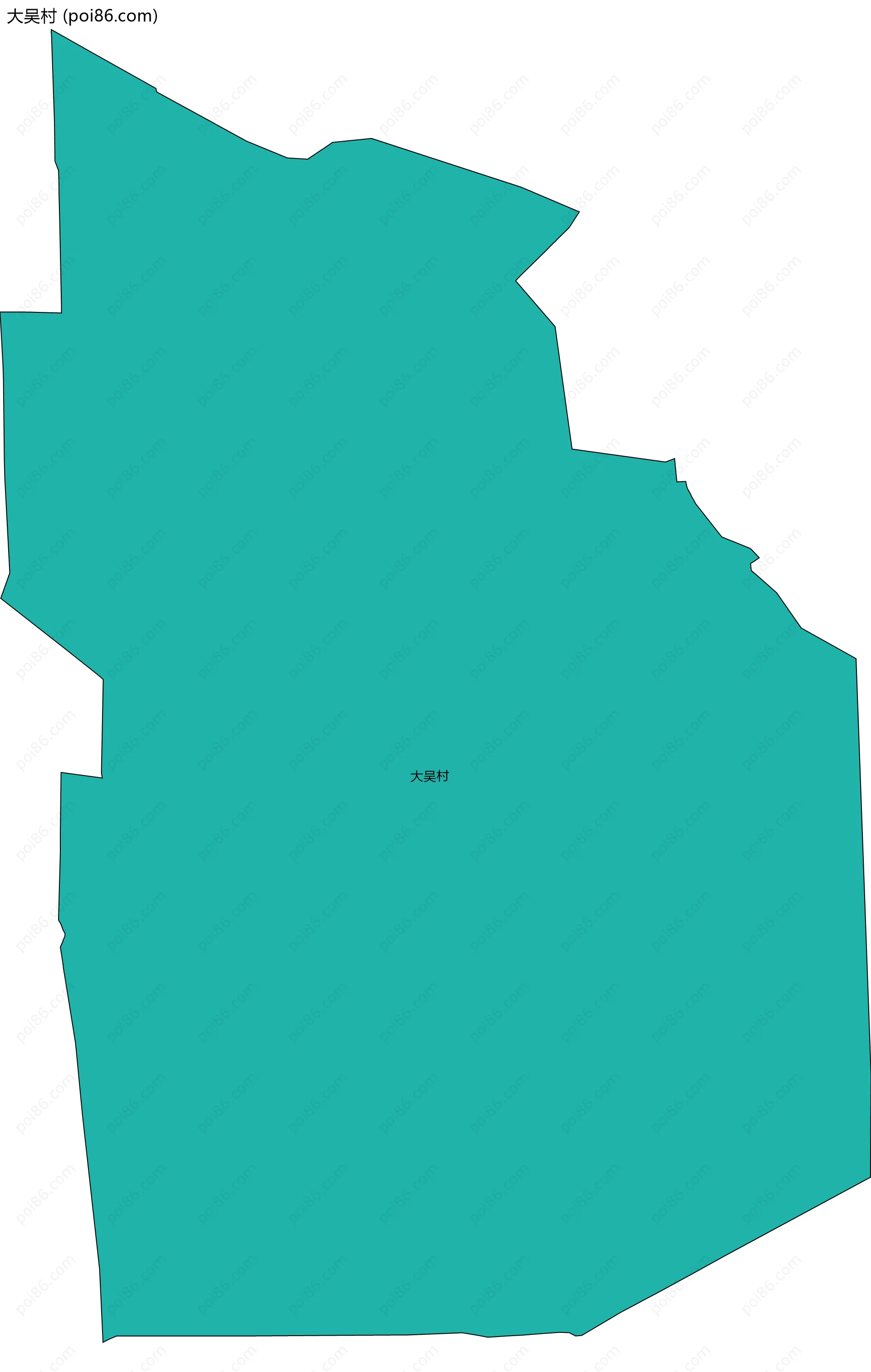 大吴村边界地图