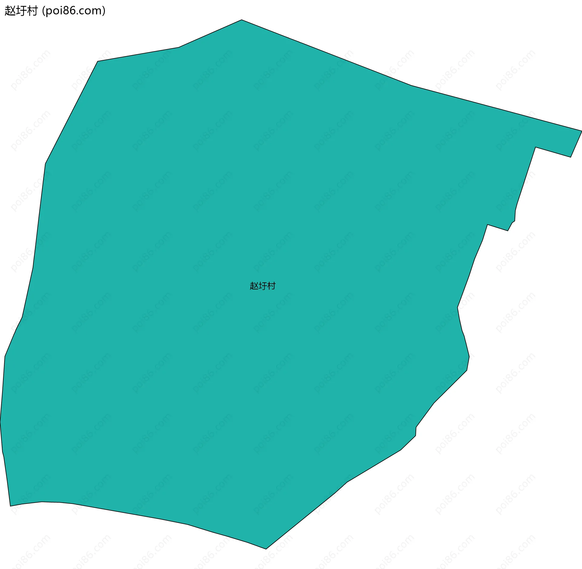 赵圩村边界地图