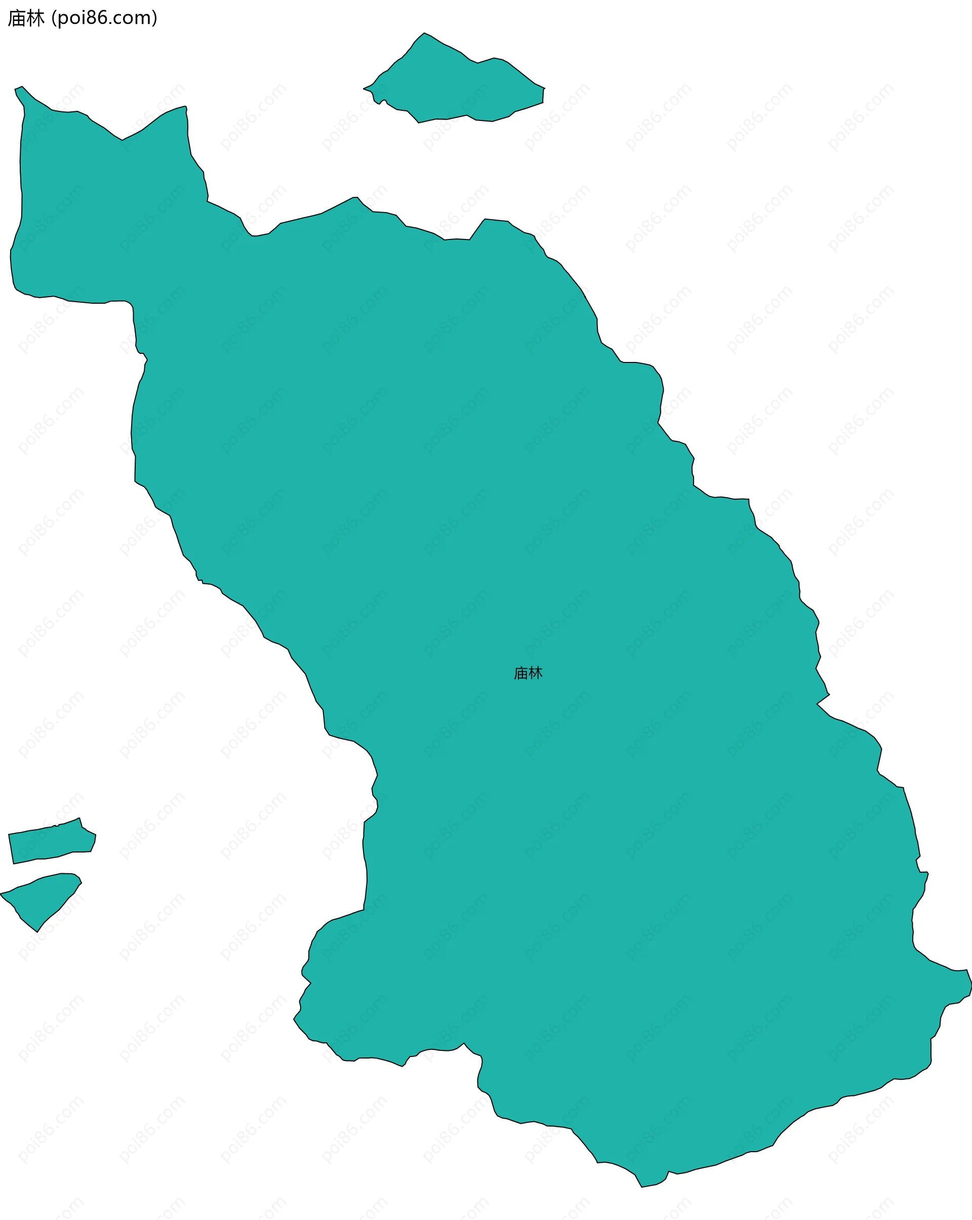 庙林边界地图
