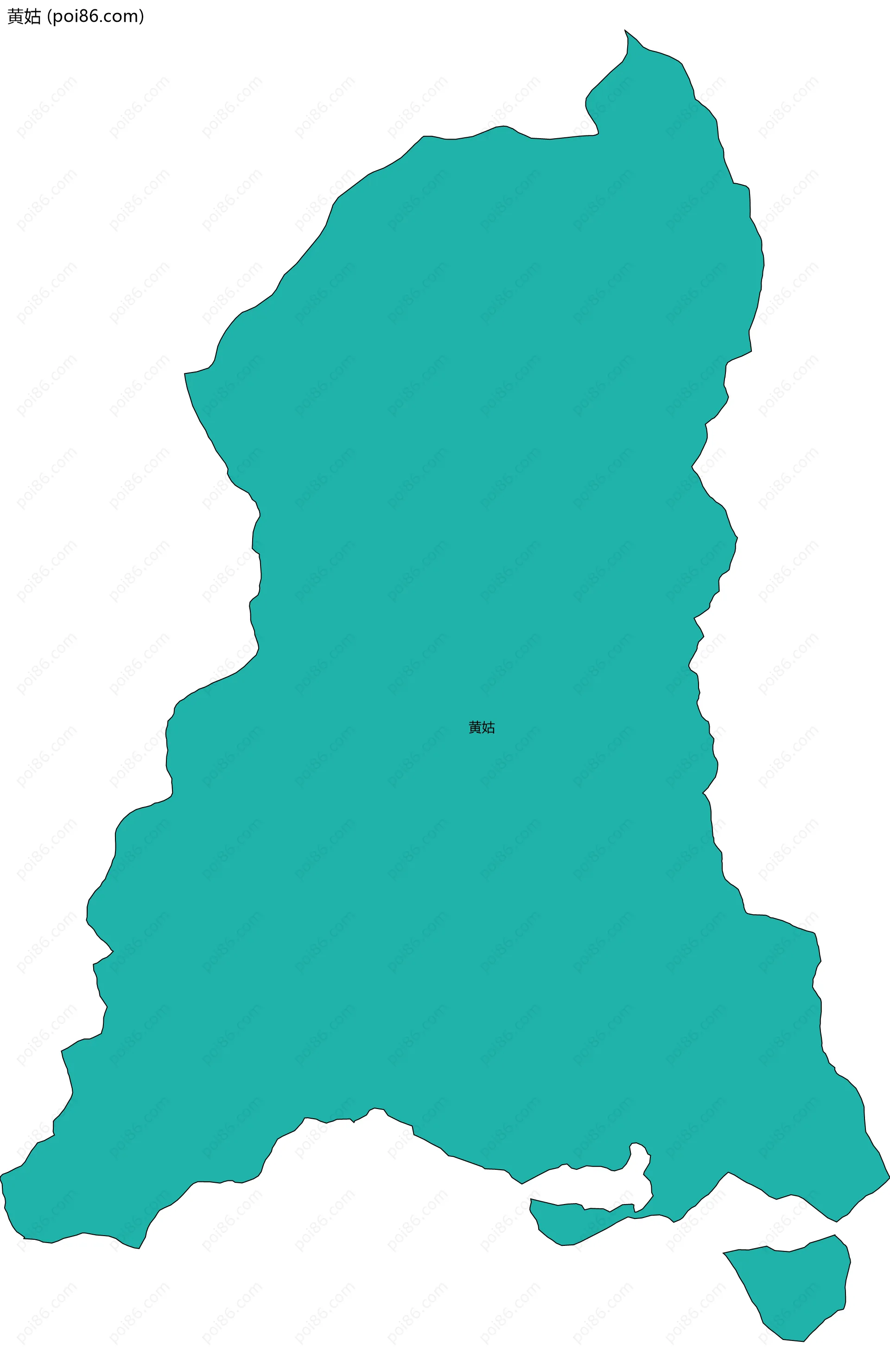 黄姑边界地图