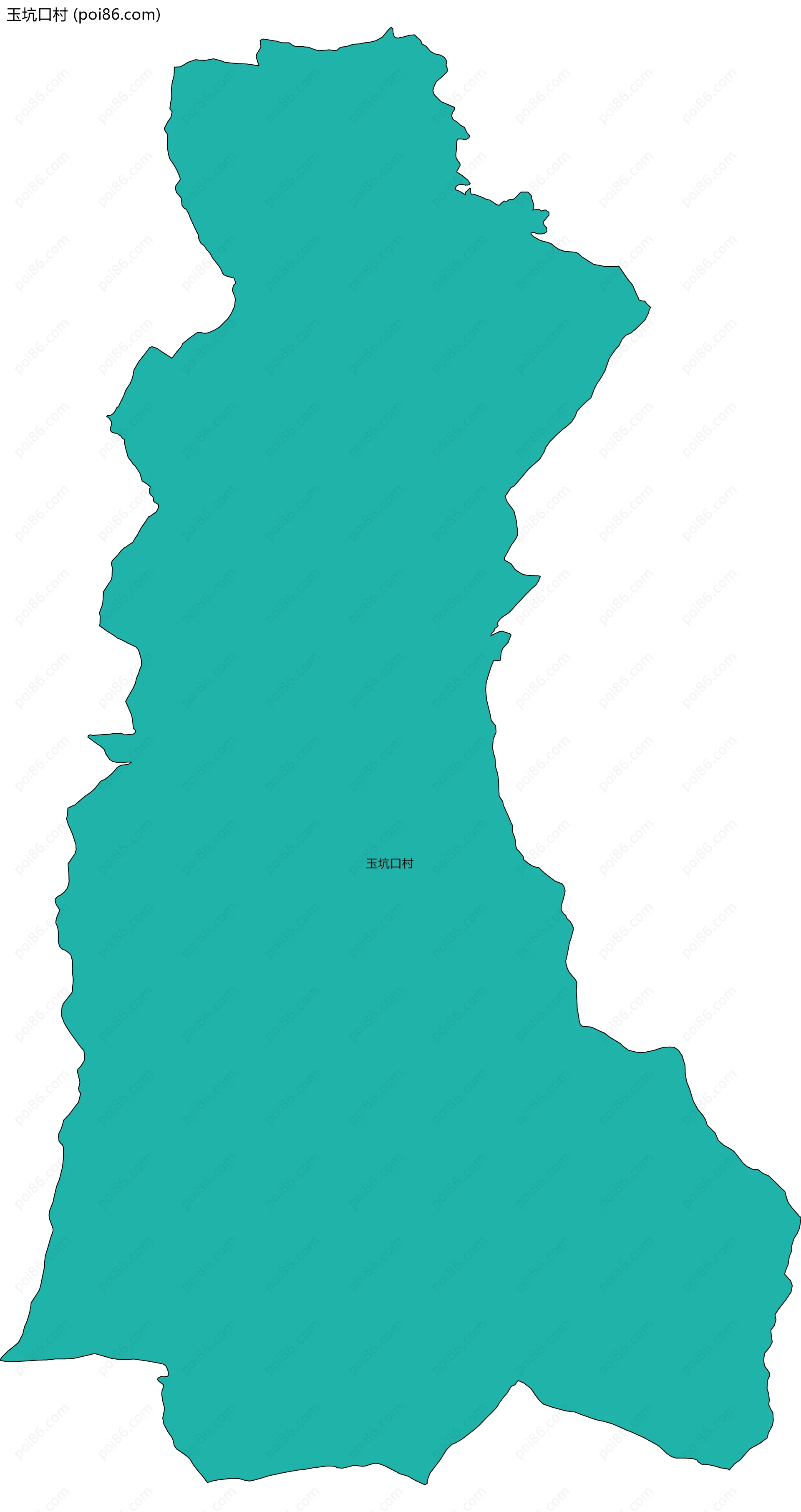 玉坑口村边界地图