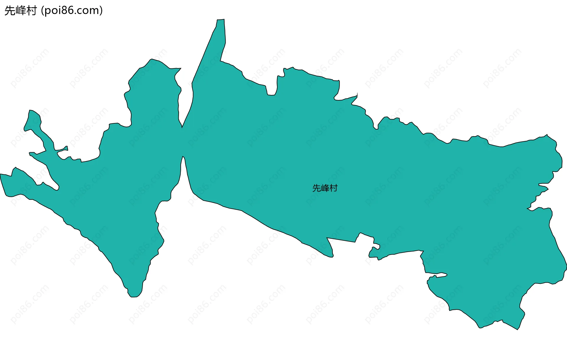 先峰村边界地图