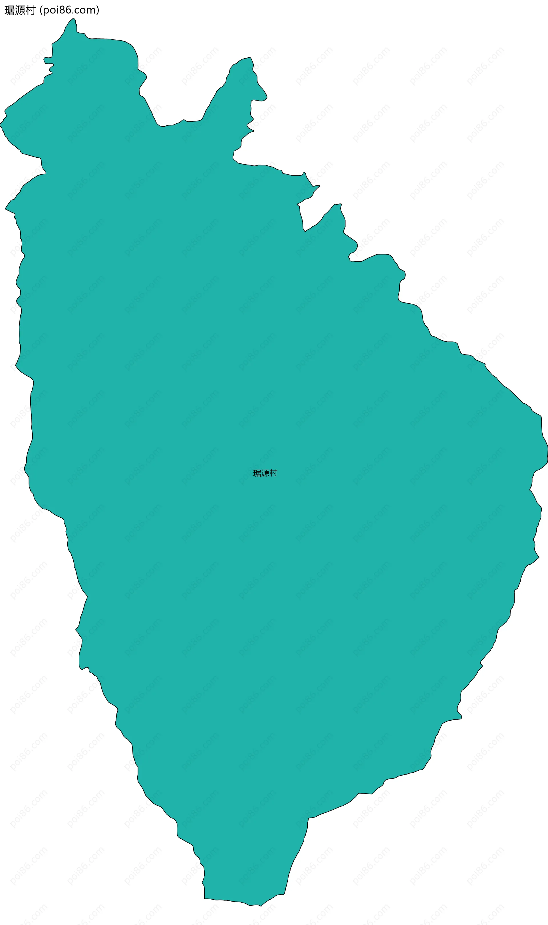 琚源村边界地图