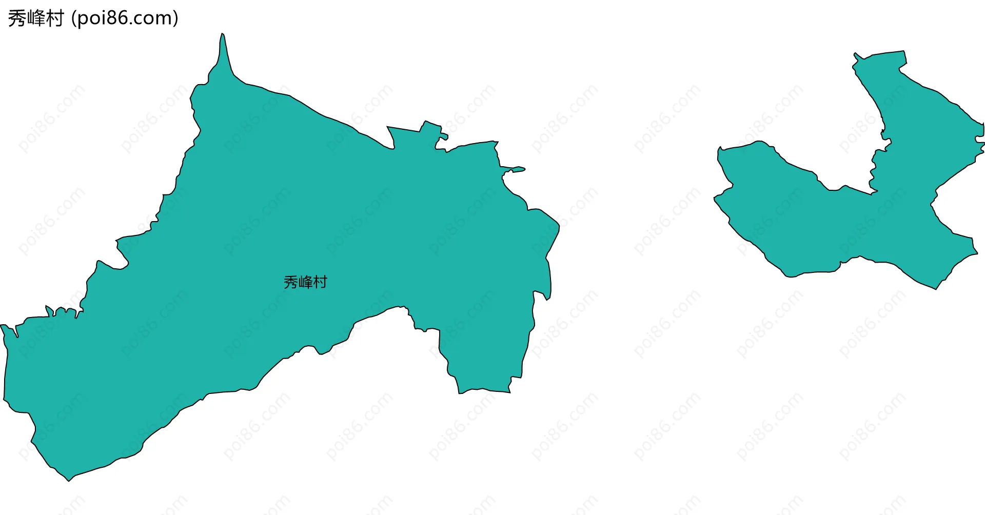 秀峰村边界地图