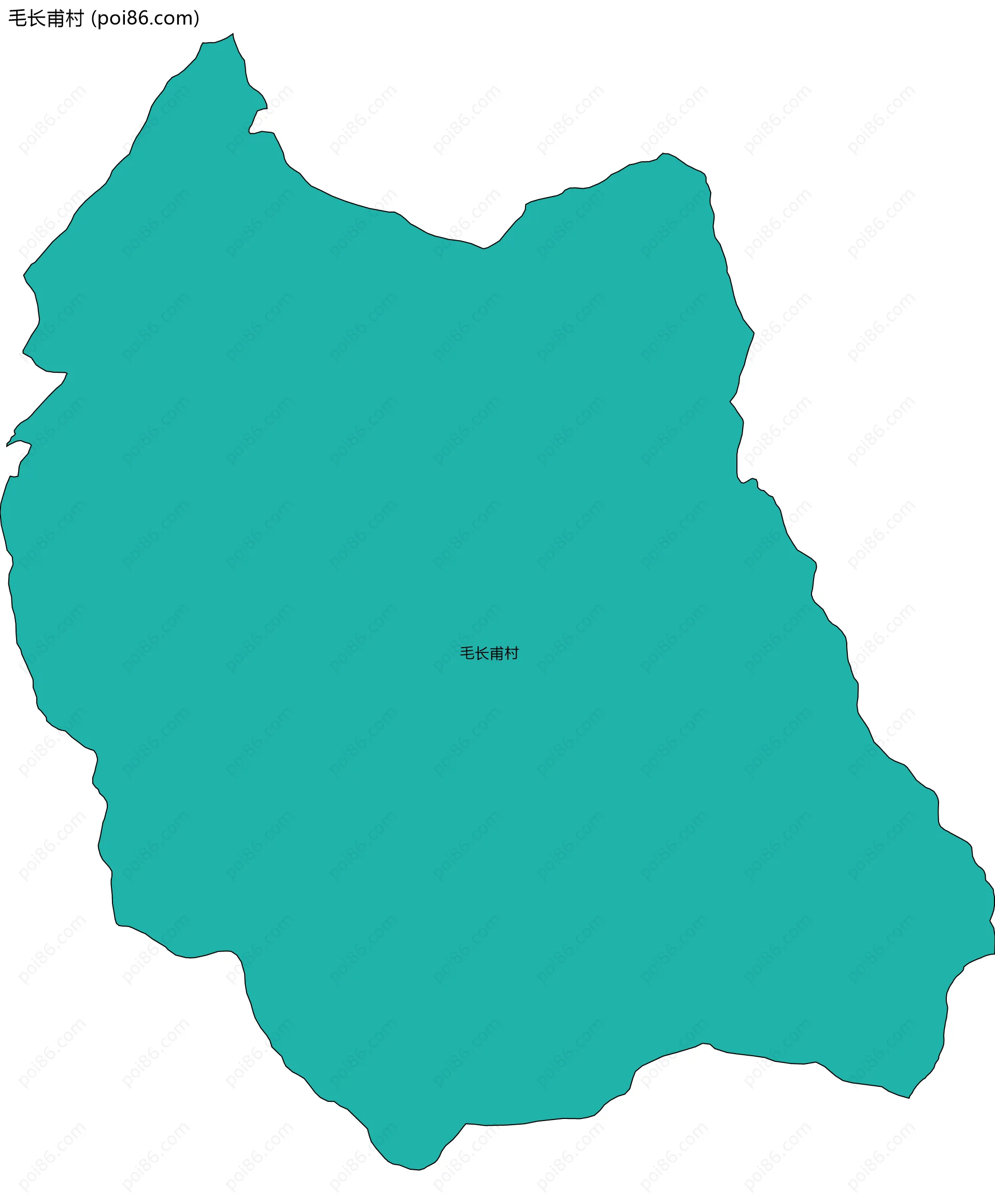 毛长甫村边界地图
