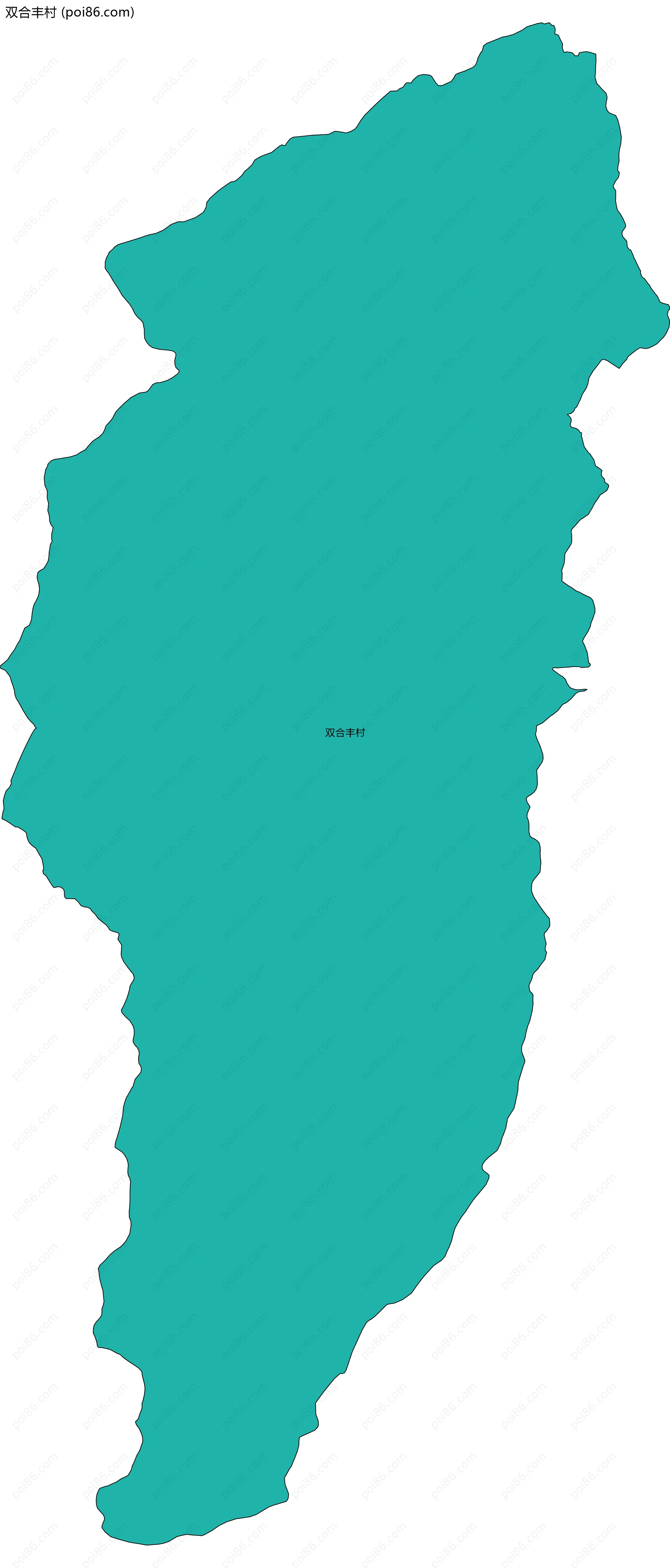 双合丰村边界地图