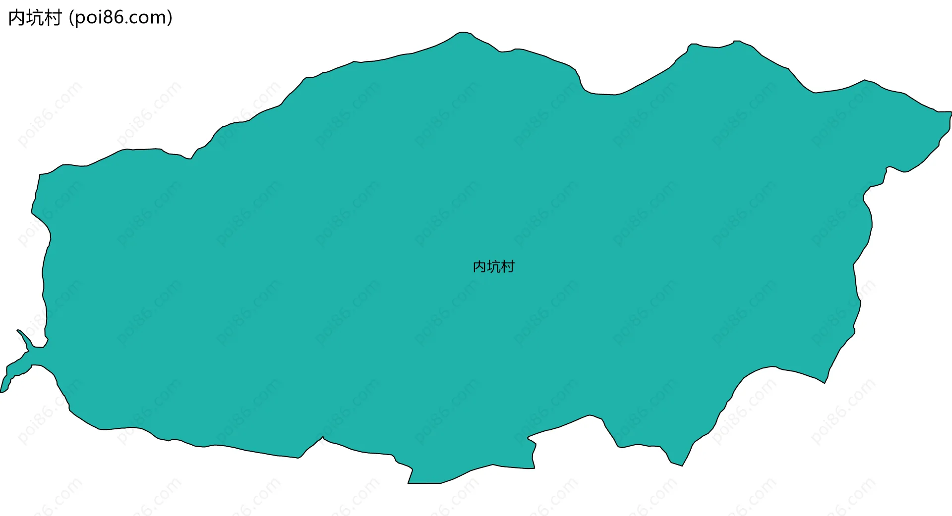 内坑村边界地图