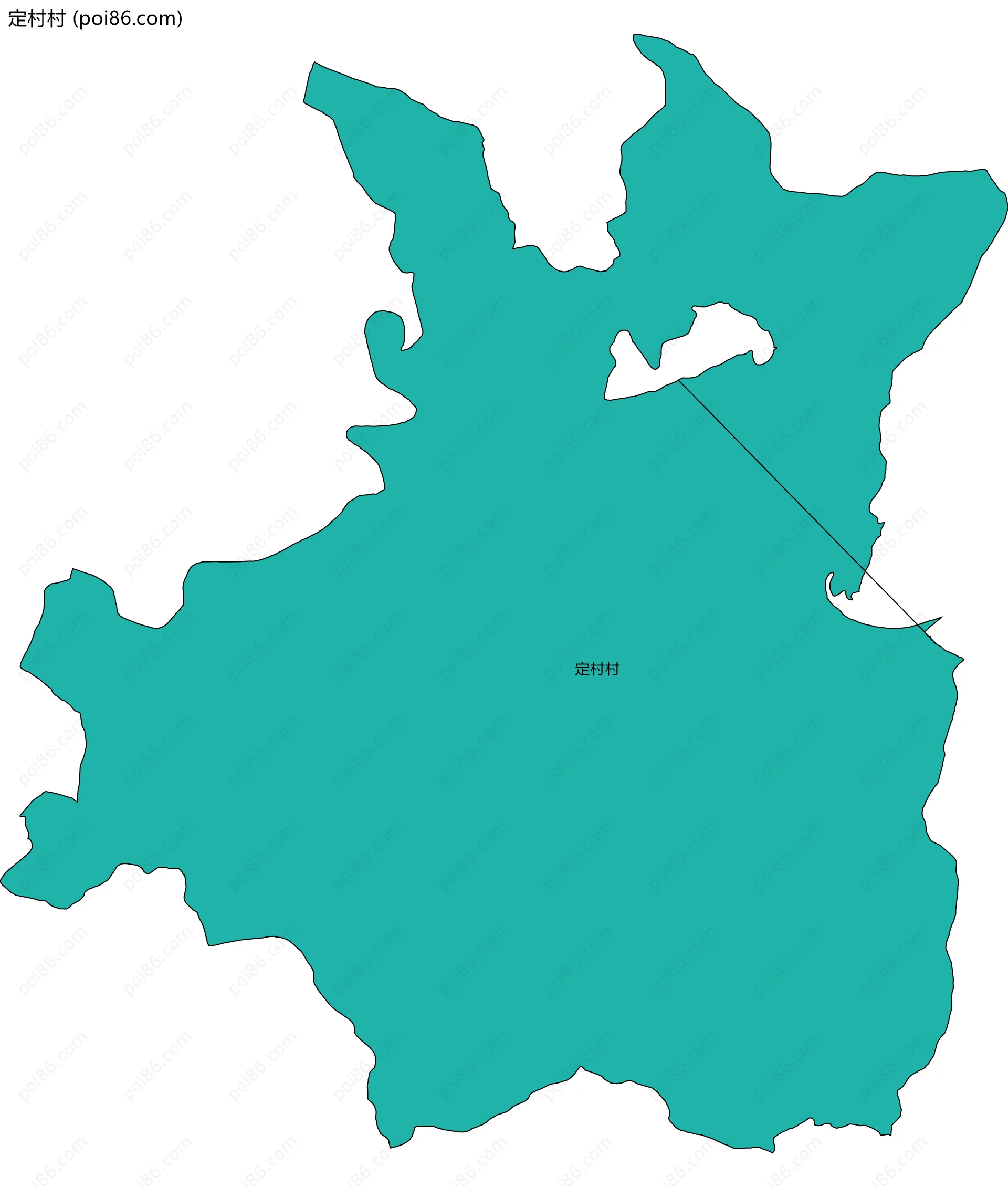 定村村边界地图