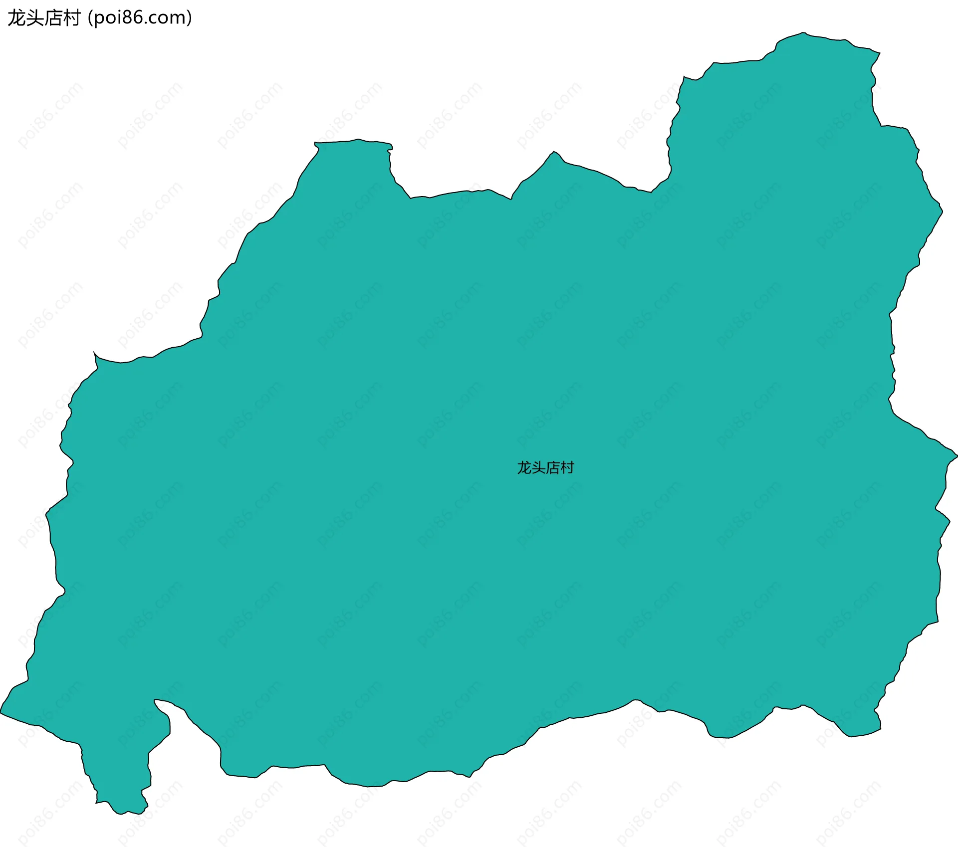 龙头店村边界地图