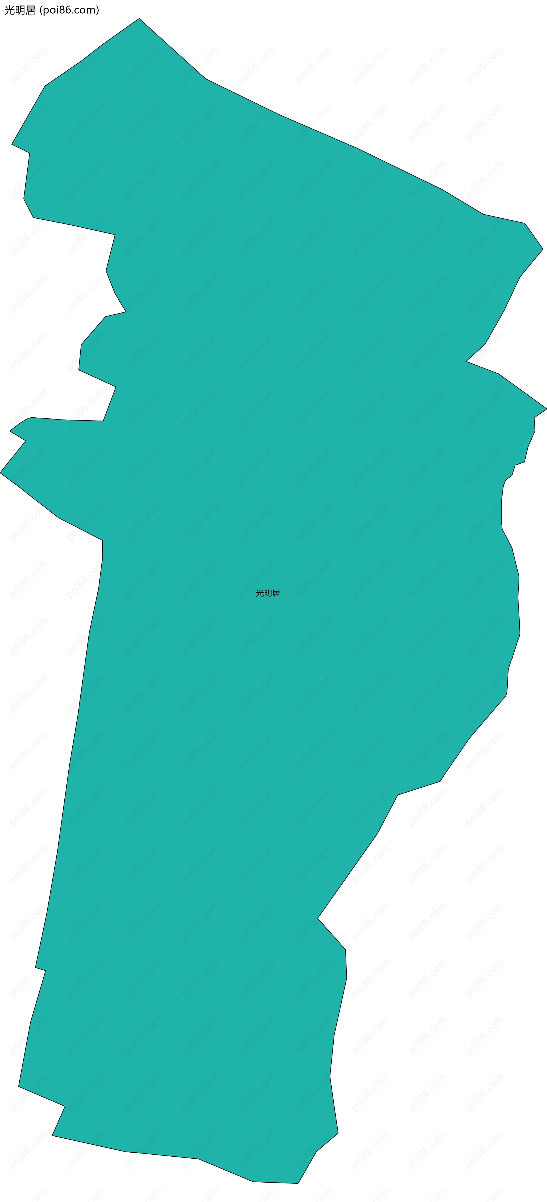 光明居边界地图