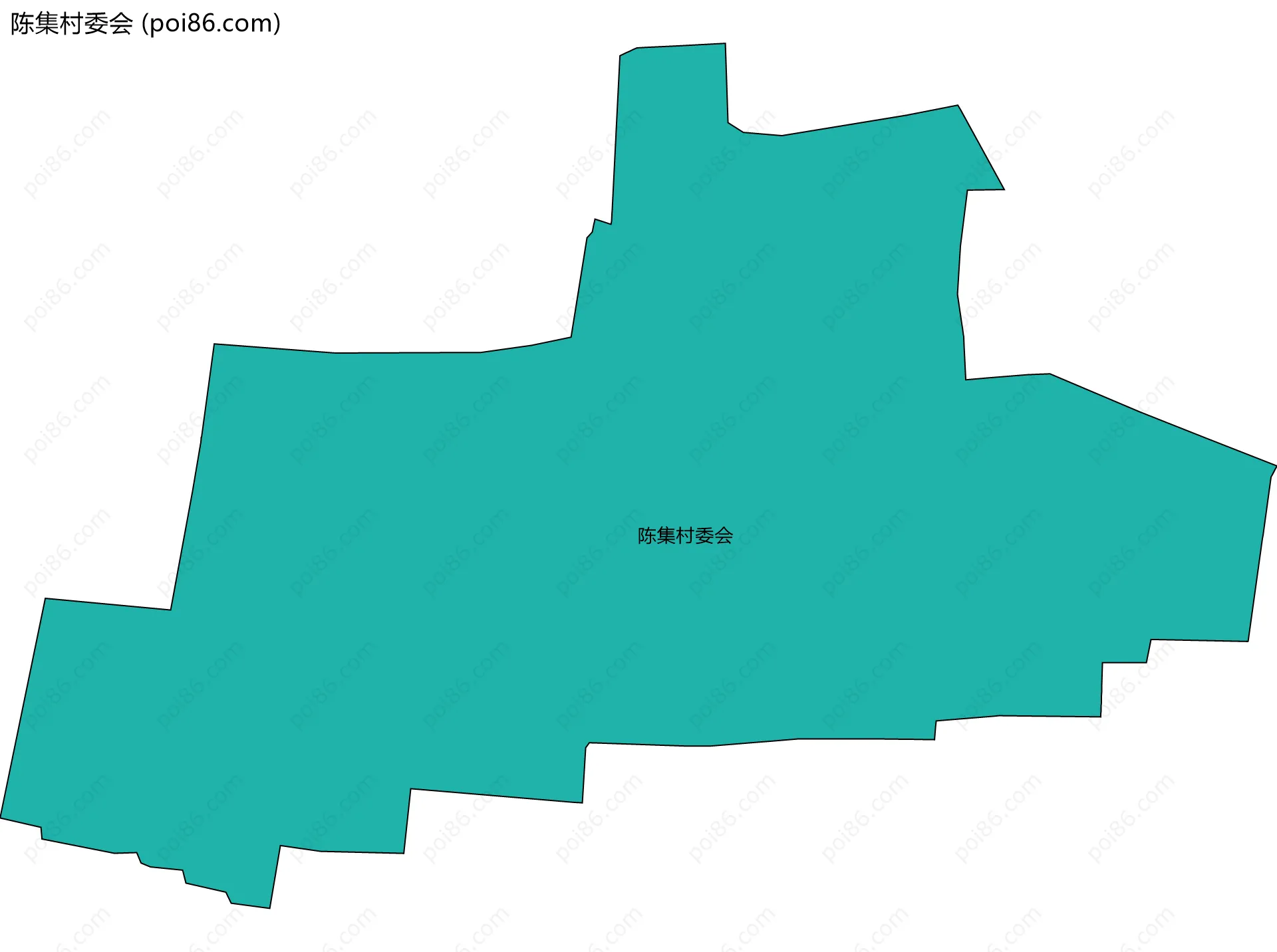 陈集村委会边界地图