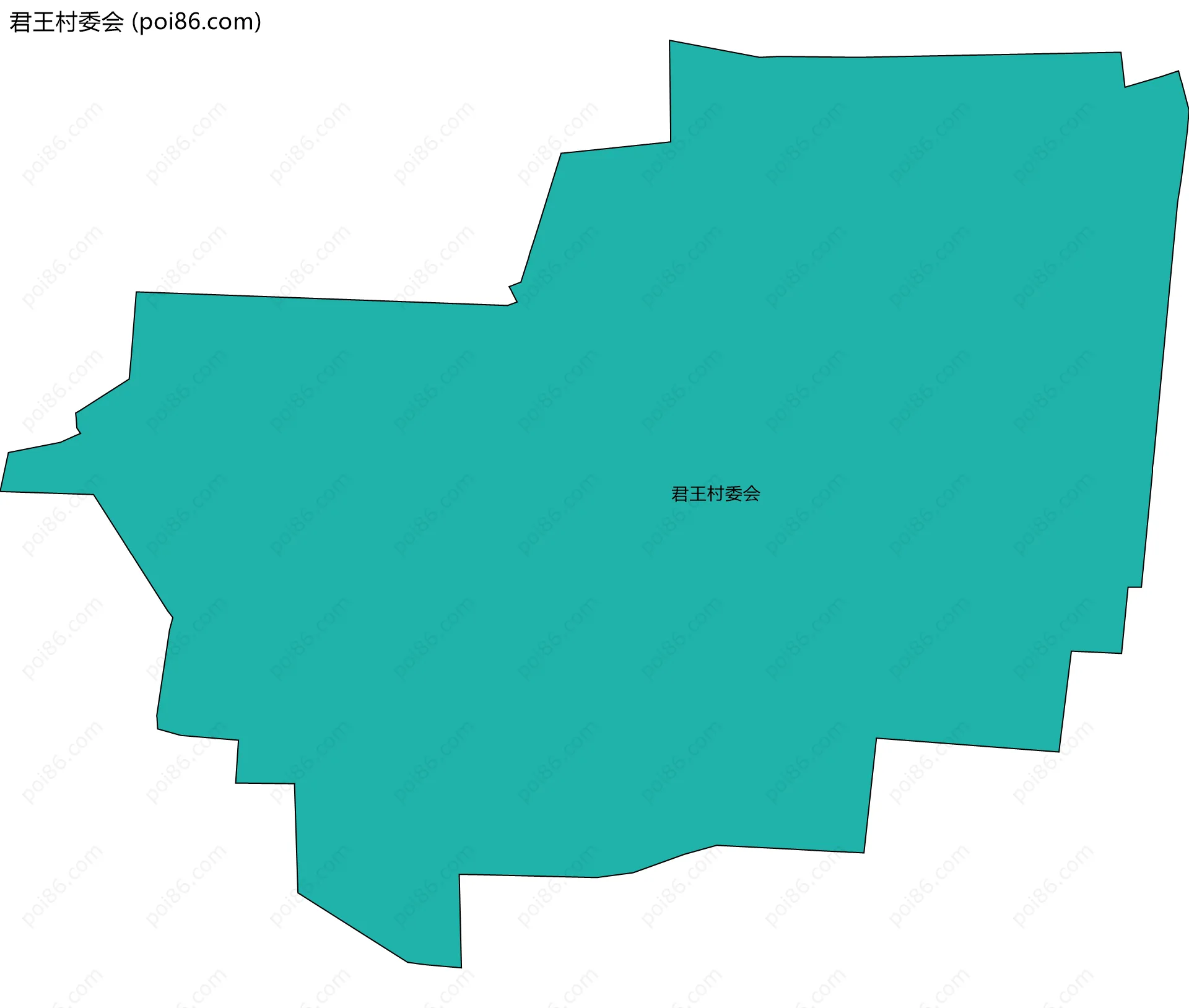 君王村委会边界地图