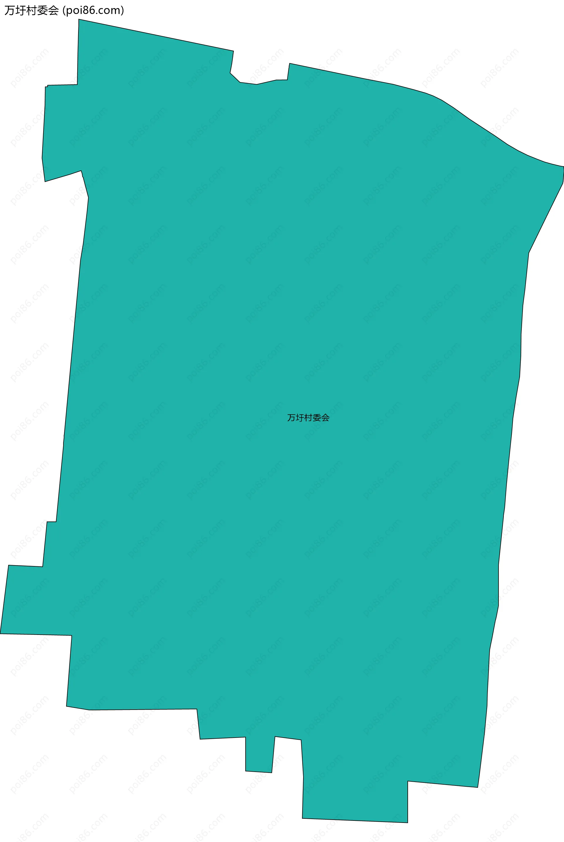 万圩村委会边界地图