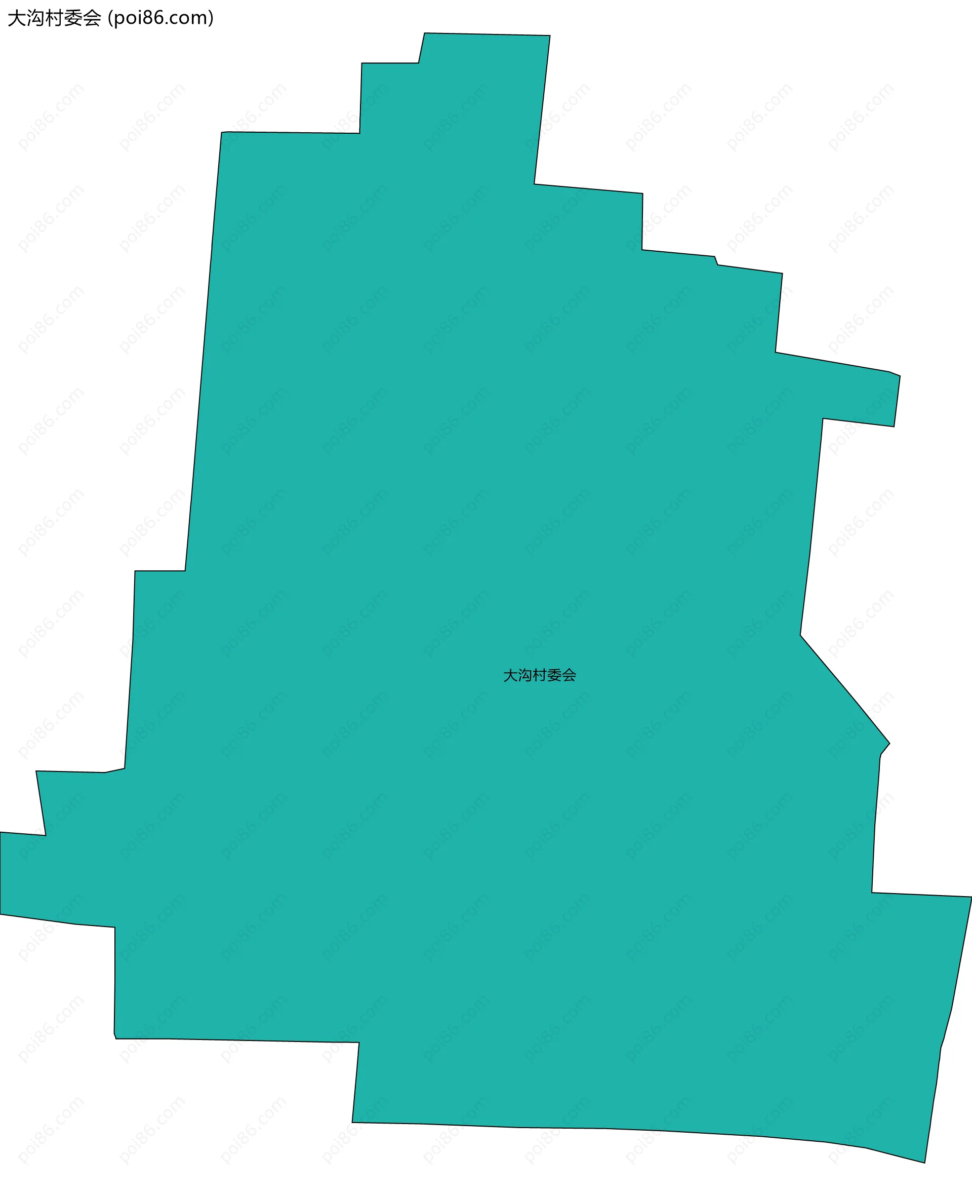 大沟村委会边界地图