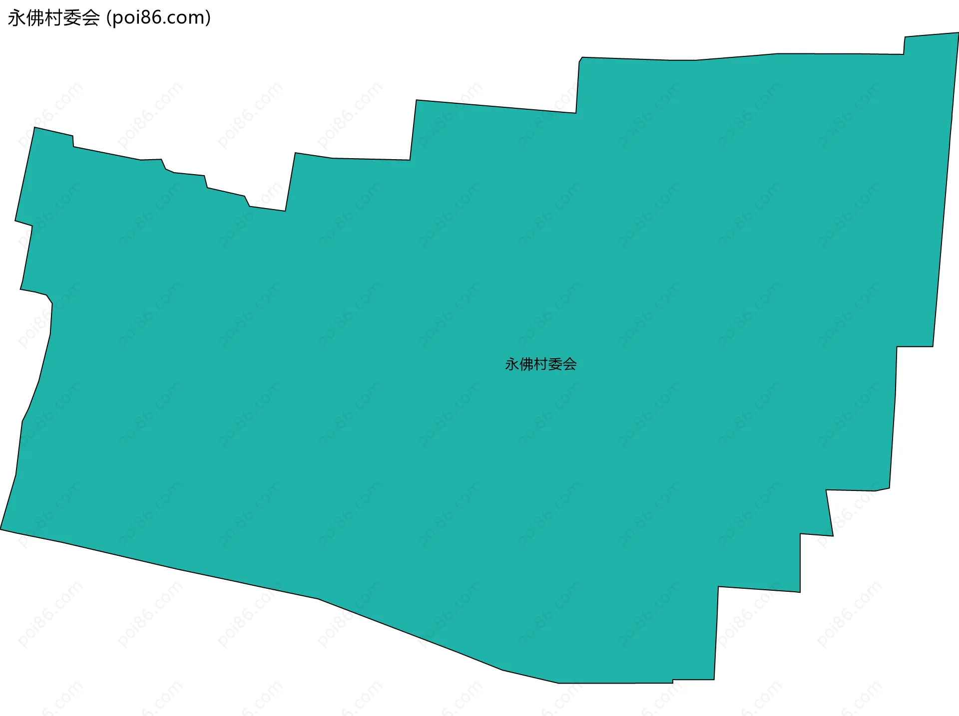 永佛村委会边界地图