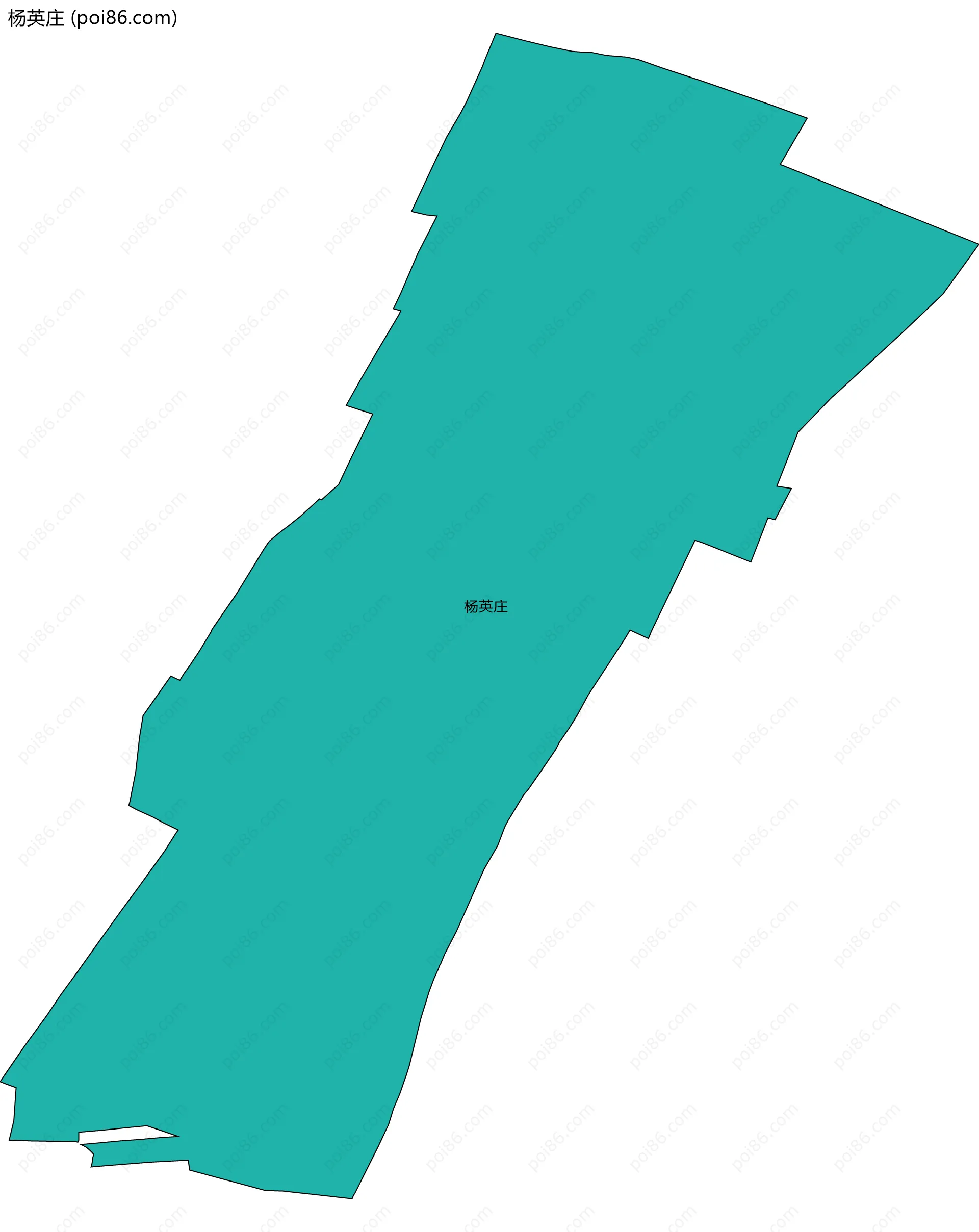 杨英庄边界地图