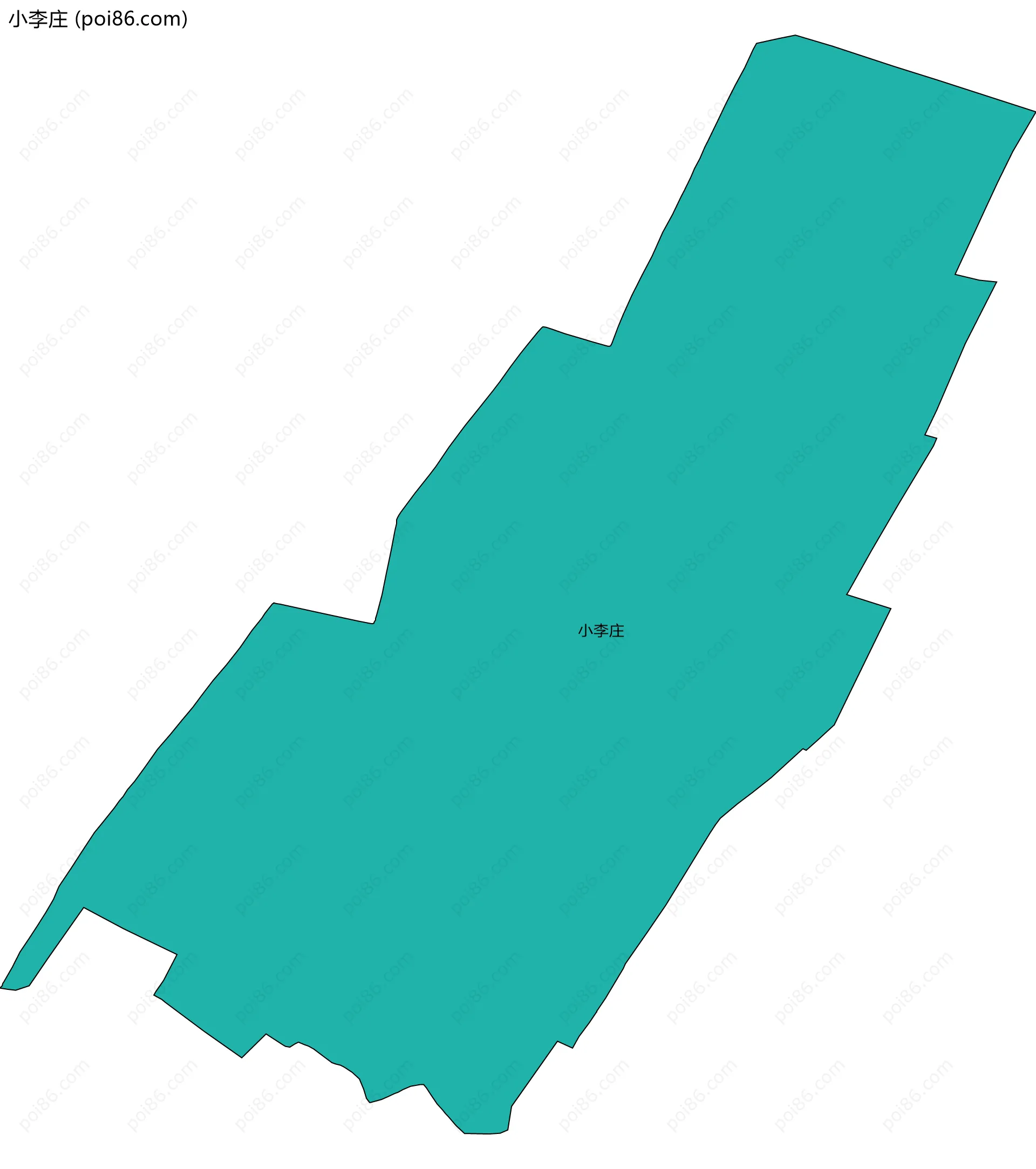 小李庄边界地图
