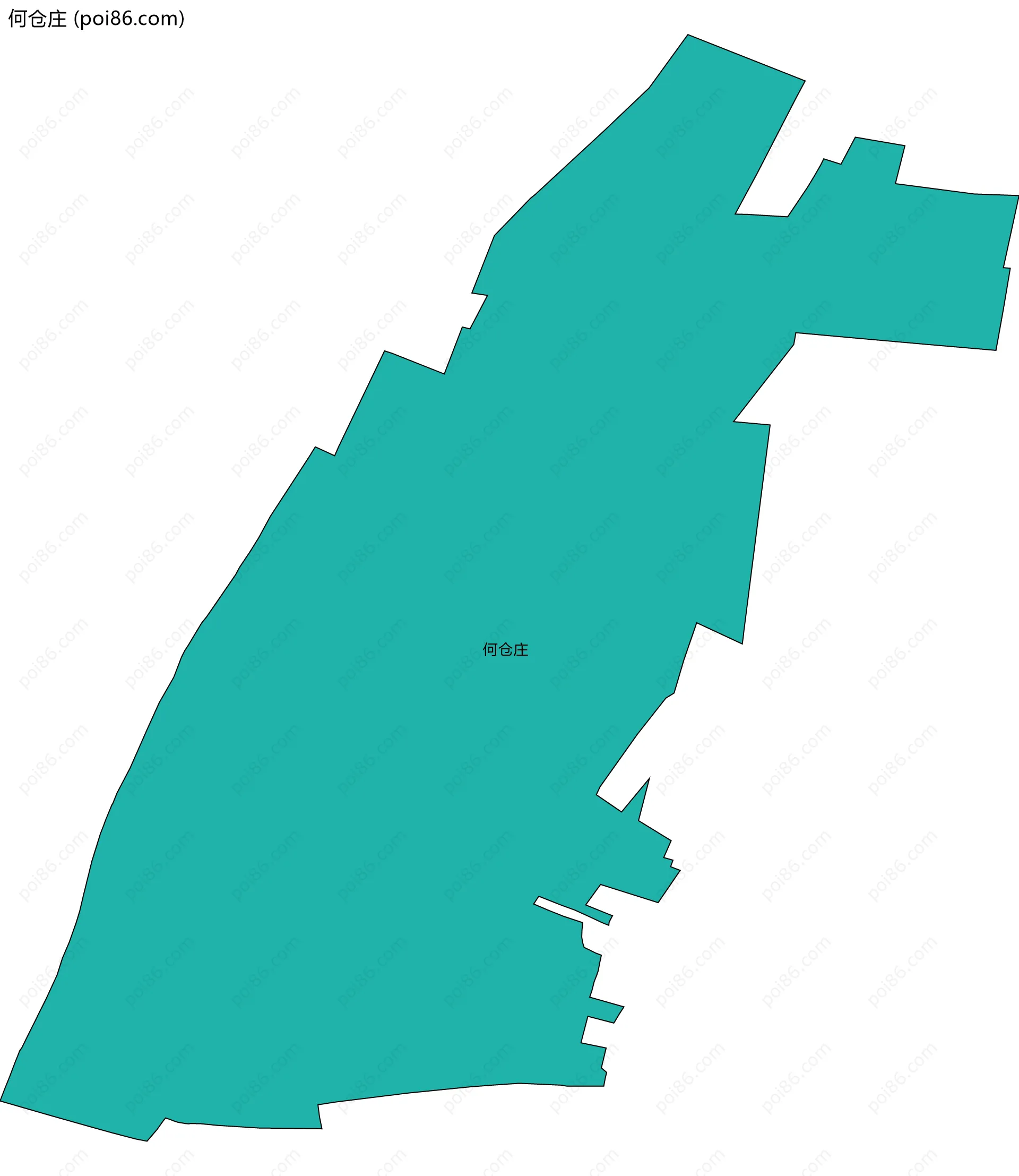 何仓庄边界地图