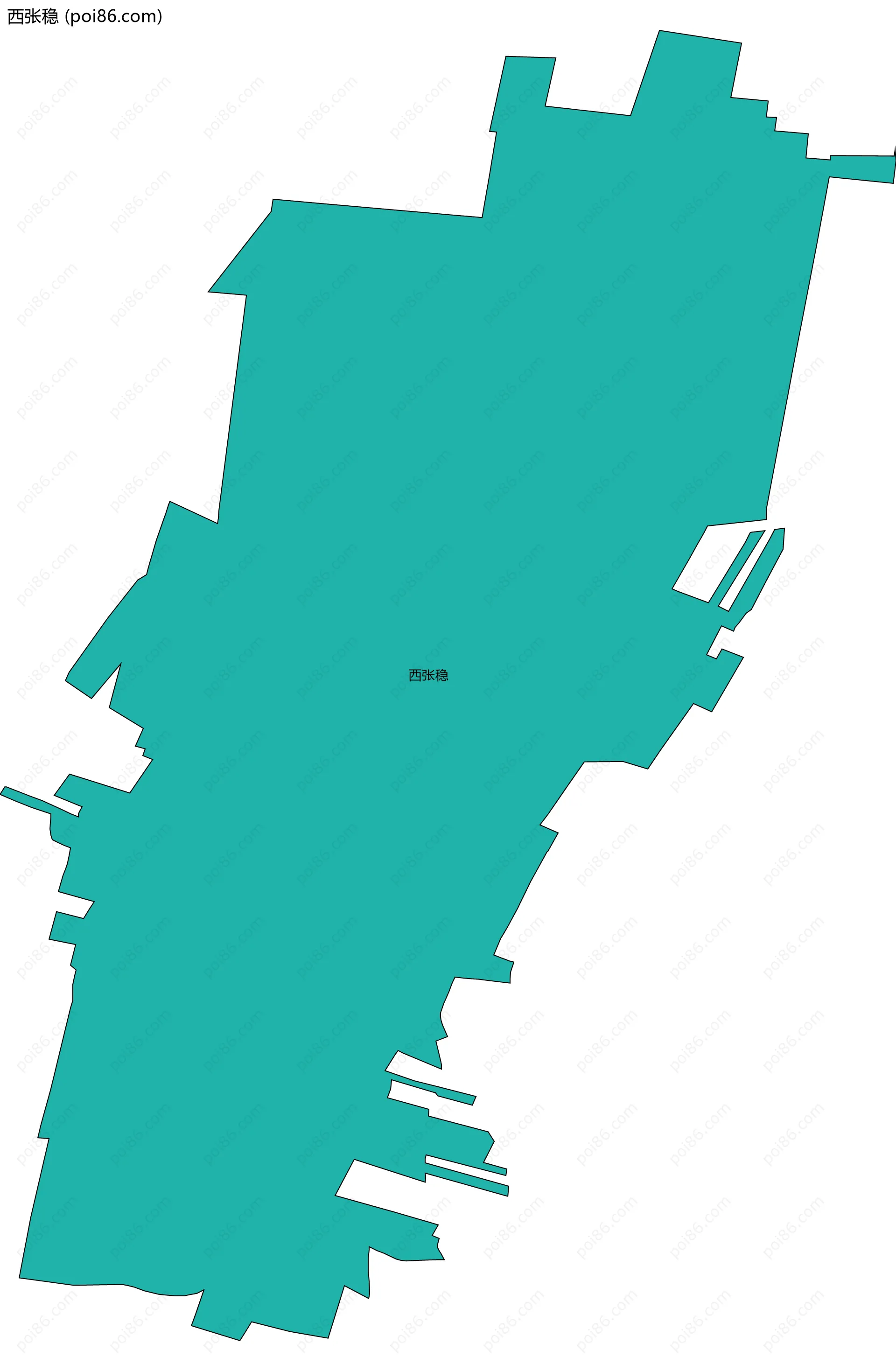 西张稳边界地图