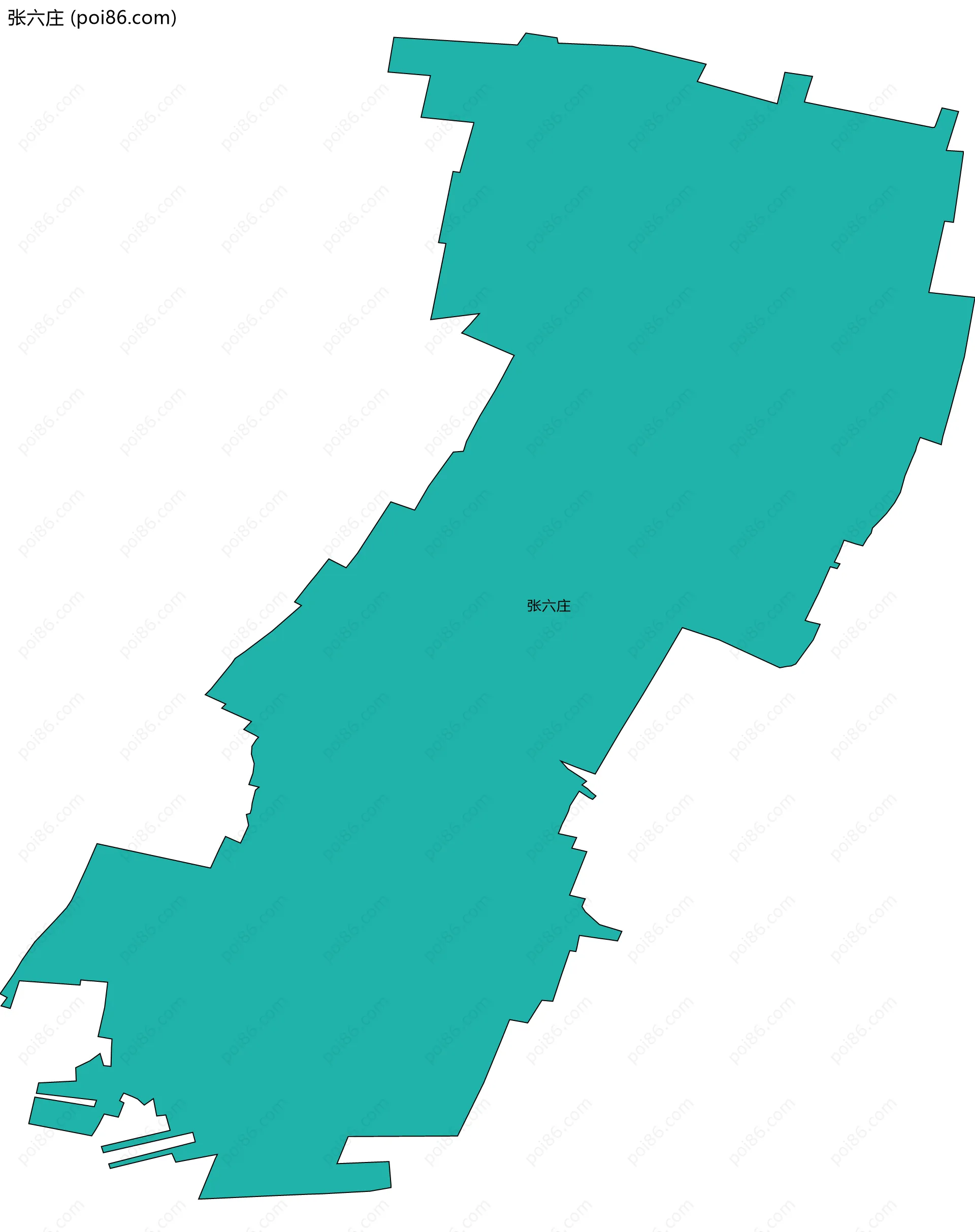 张六庄边界地图