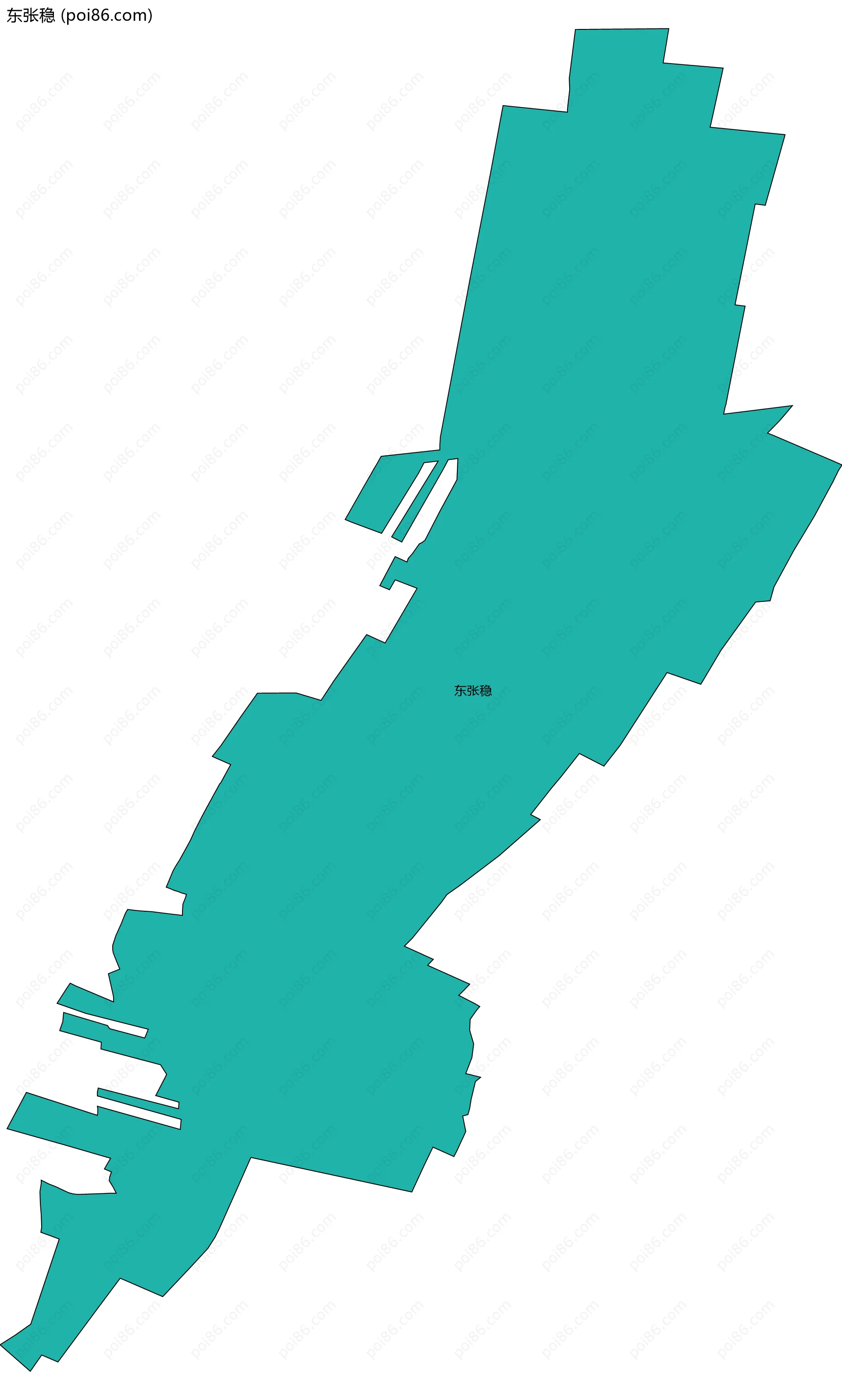 东张稳边界地图