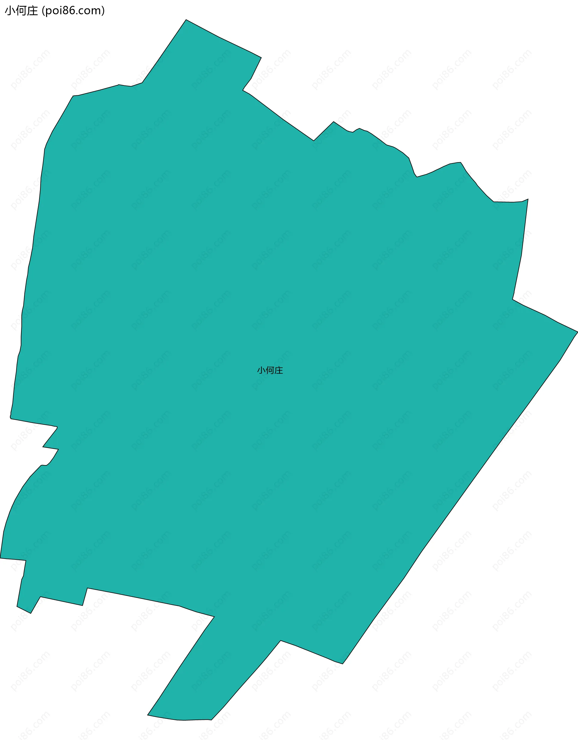 小何庄边界地图