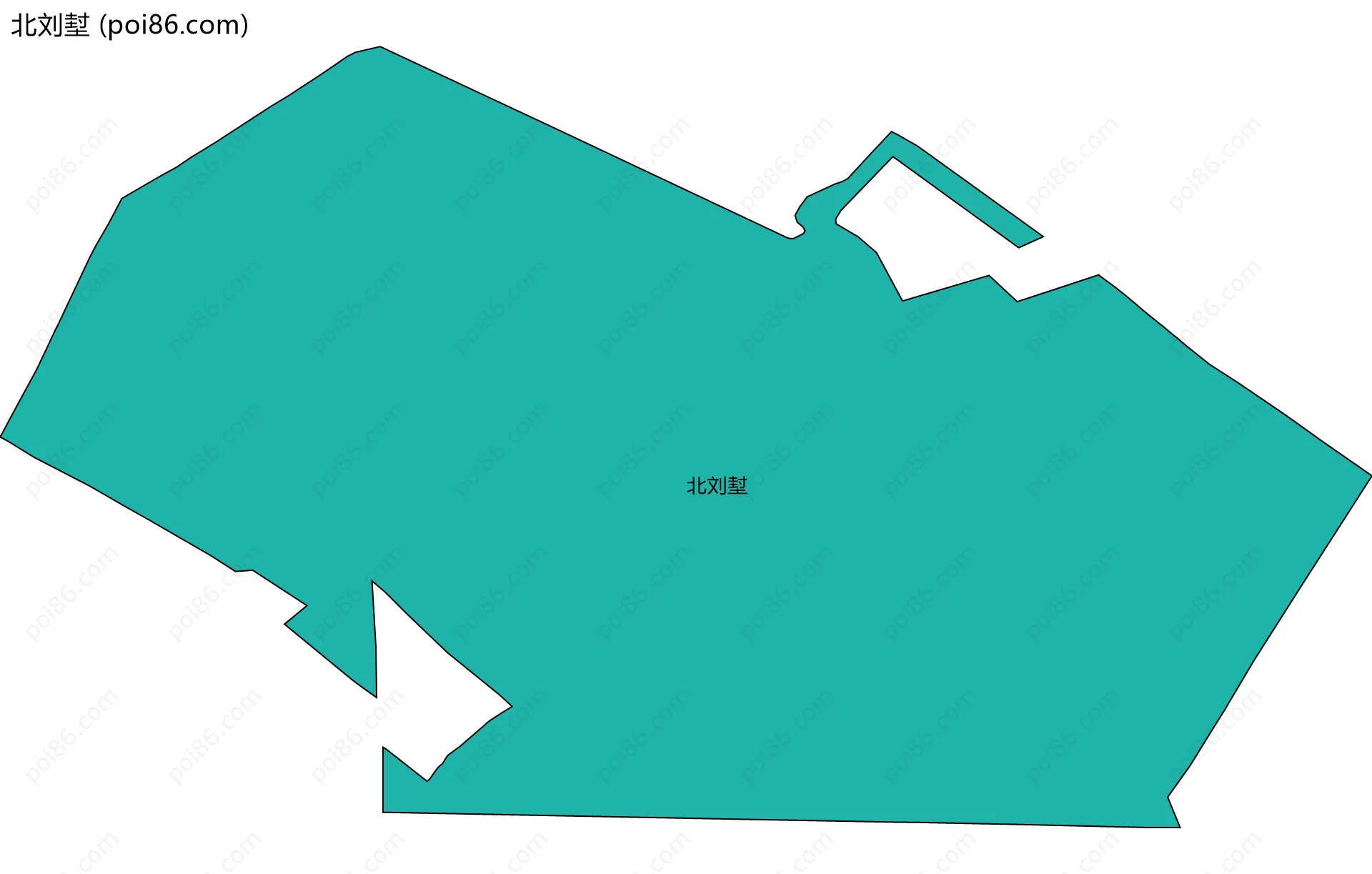 北刘堼边界地图