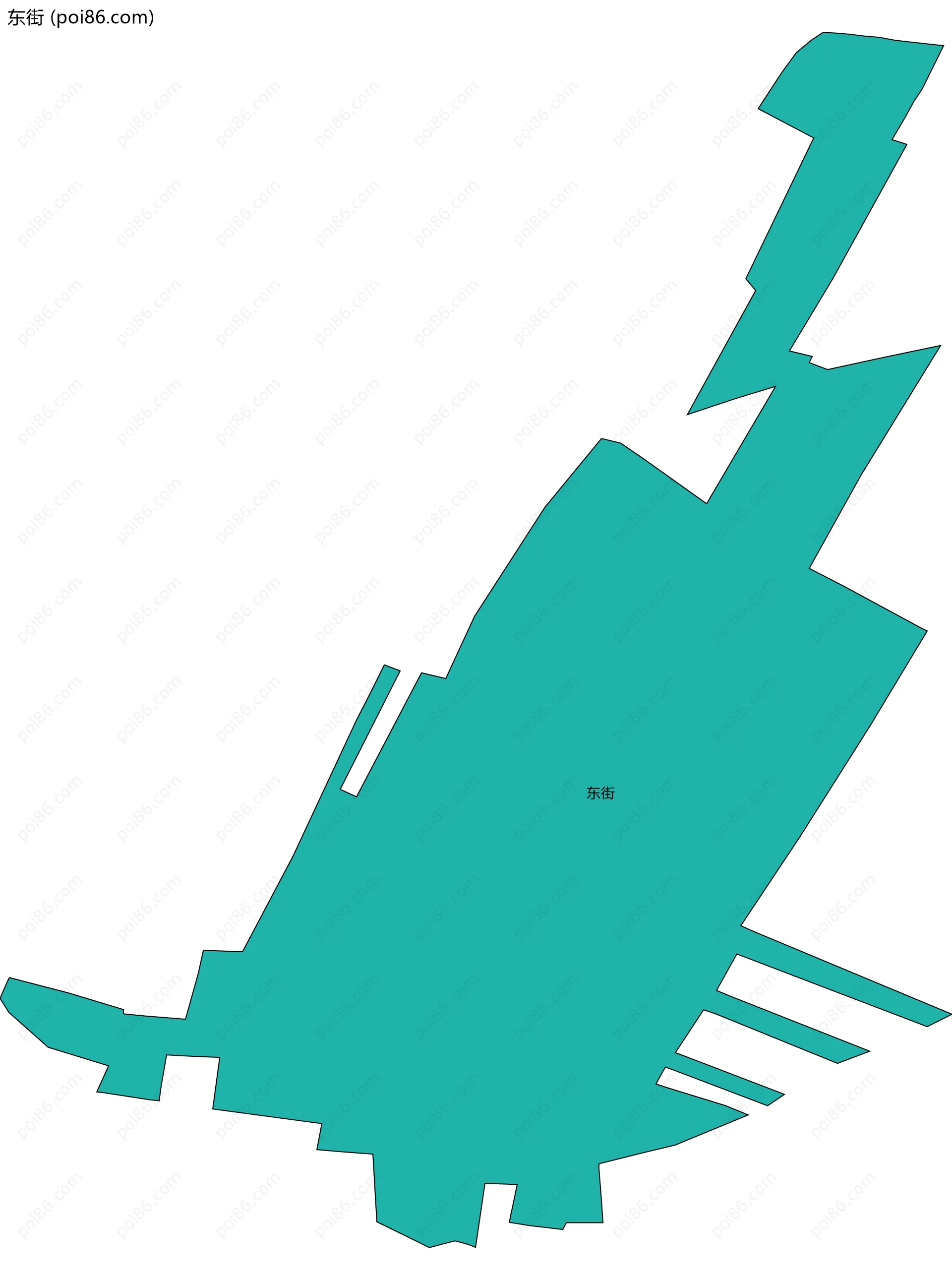东街边界地图