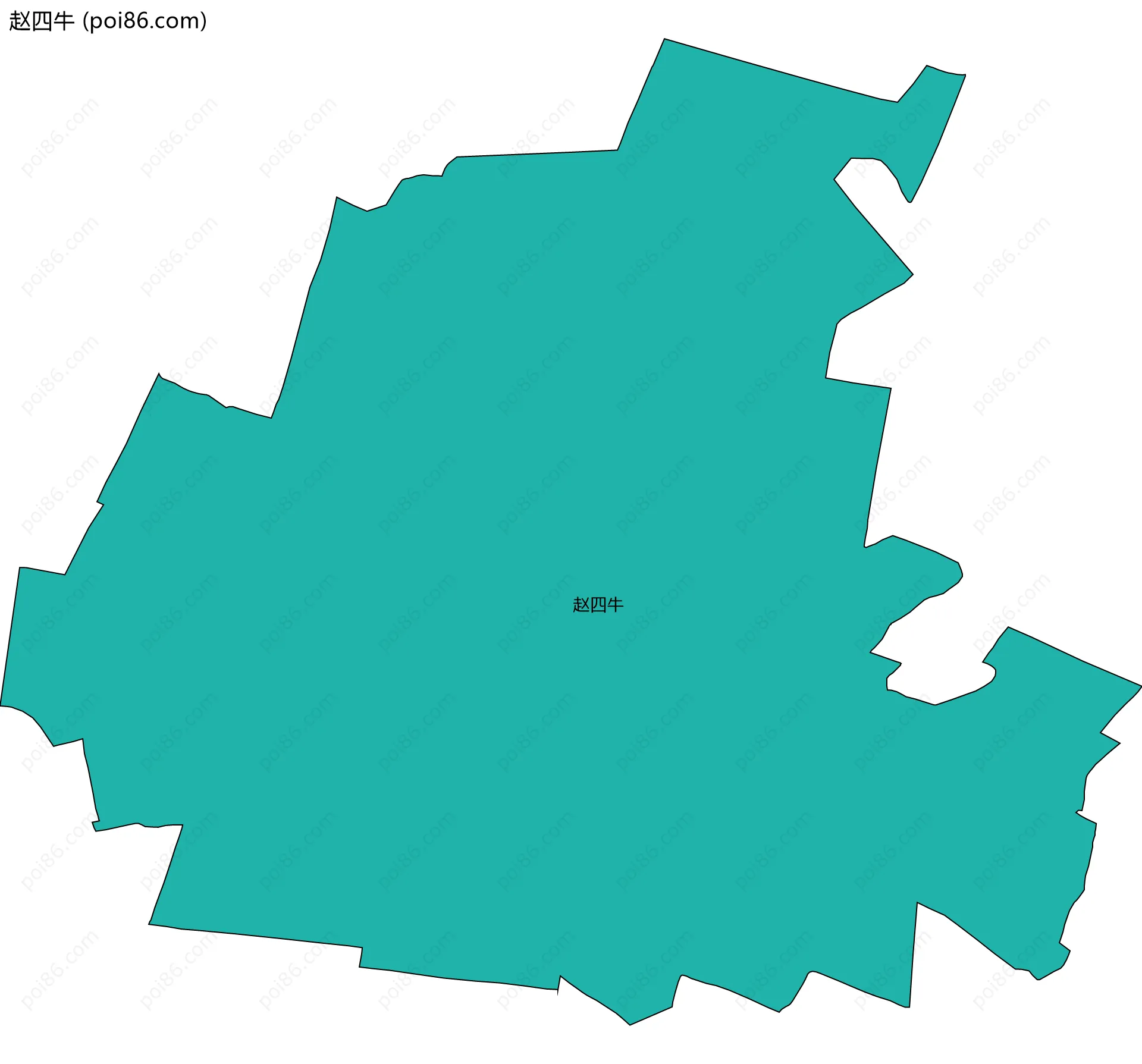 赵四牛边界地图