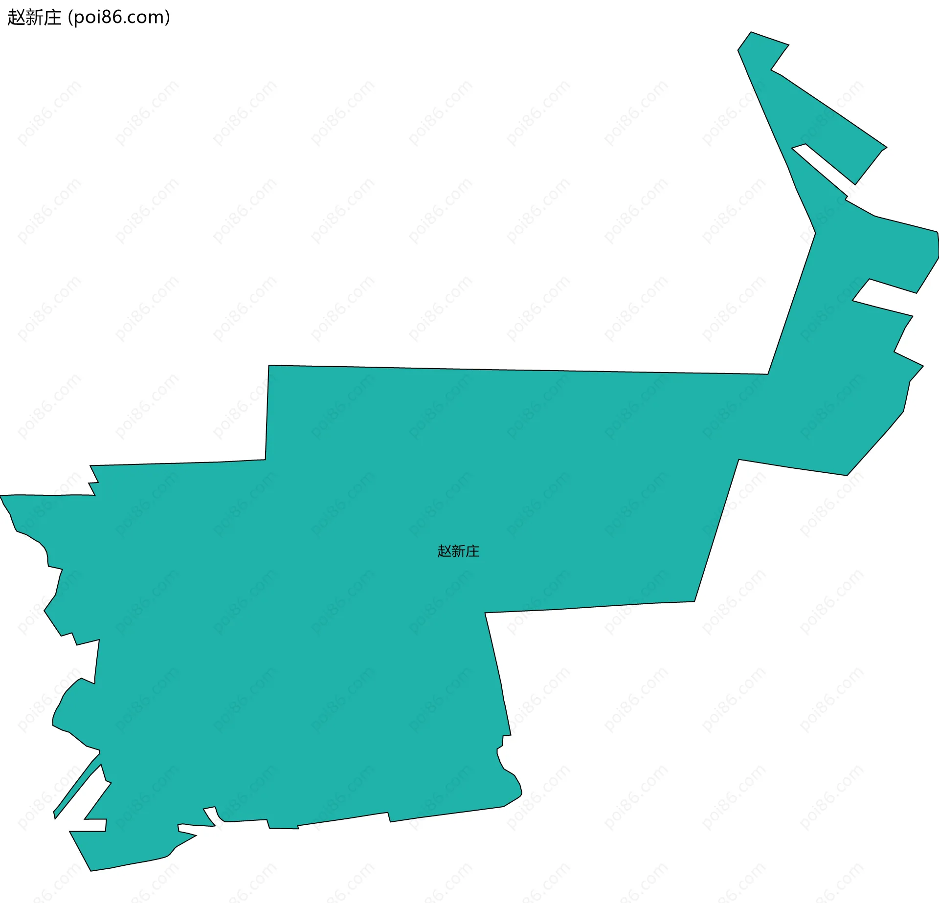 赵新庄边界地图