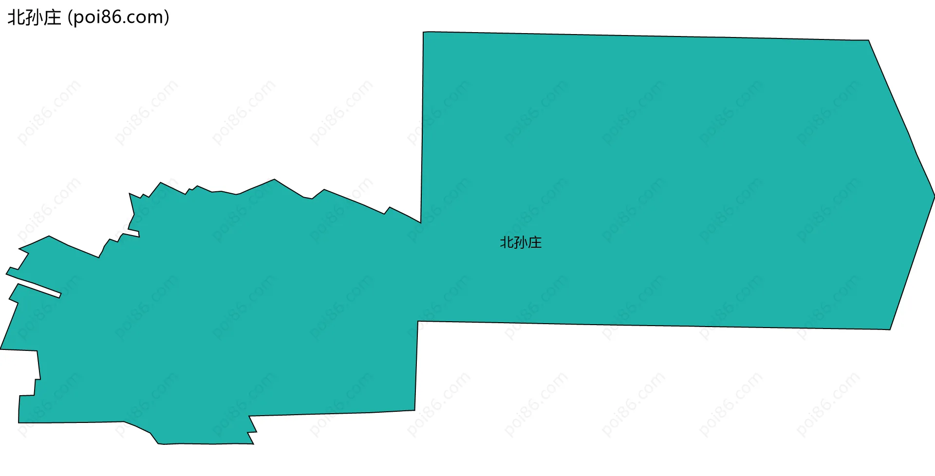 北孙庄边界地图