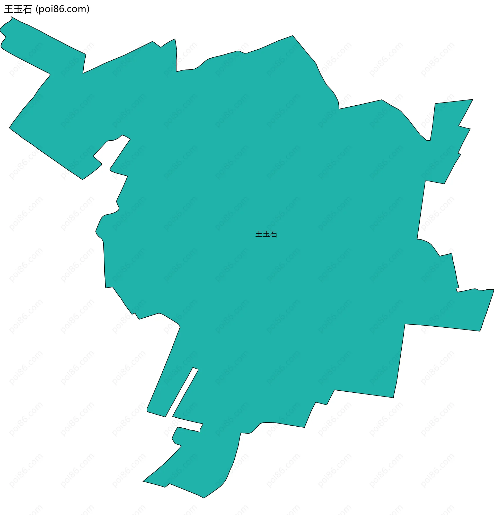王玉石边界地图