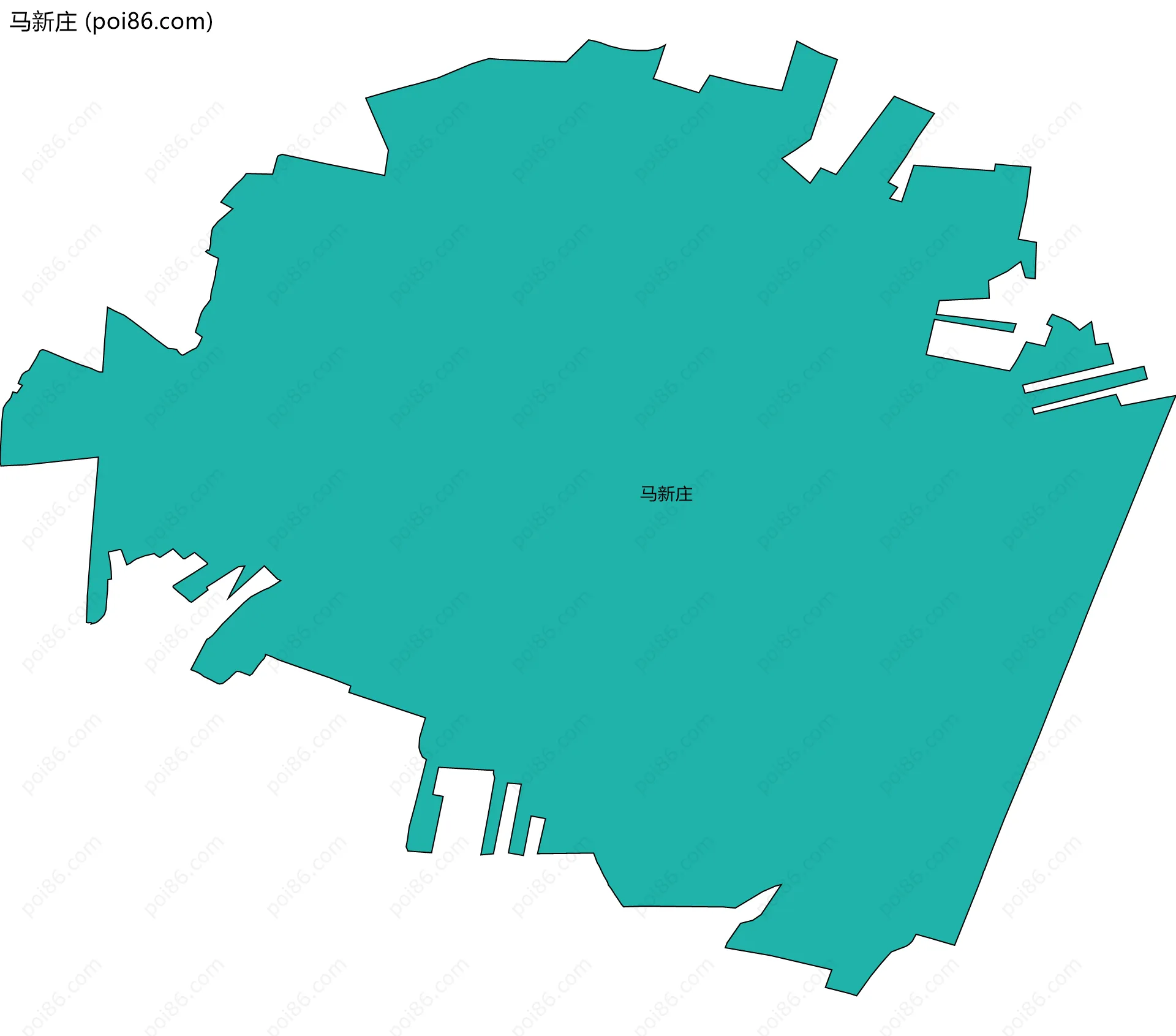马新庄边界地图