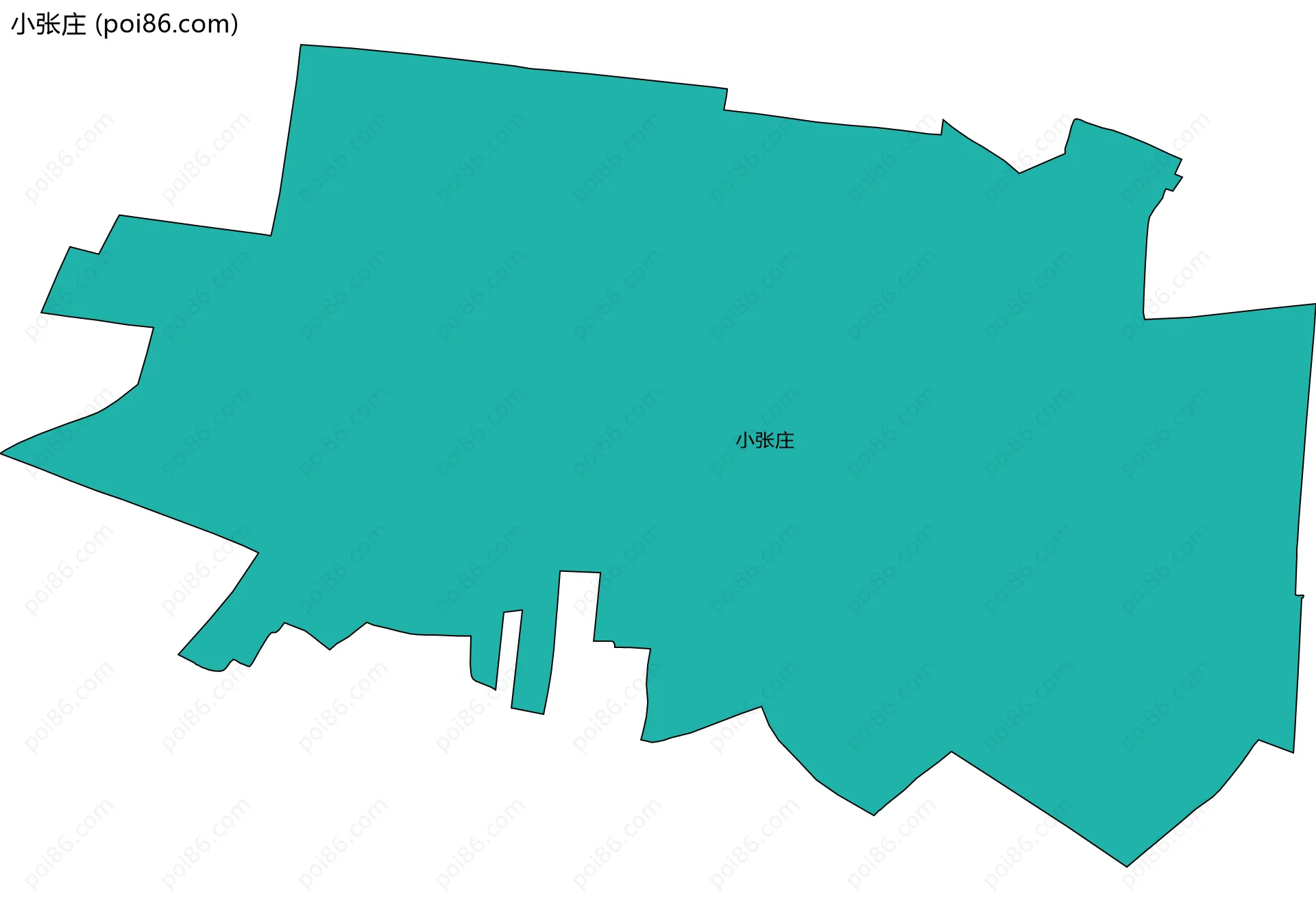 小张庄边界地图