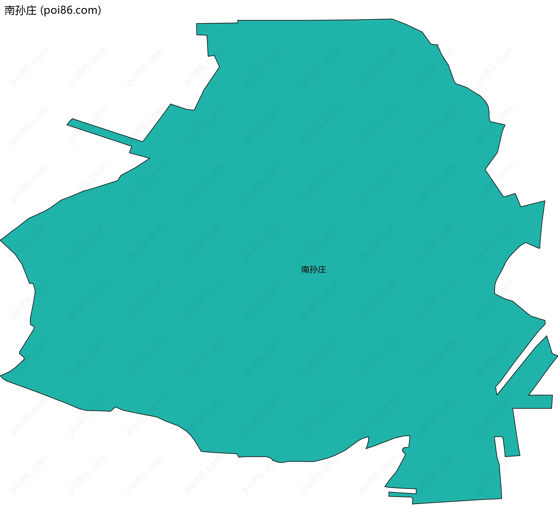 南孙庄边界地图