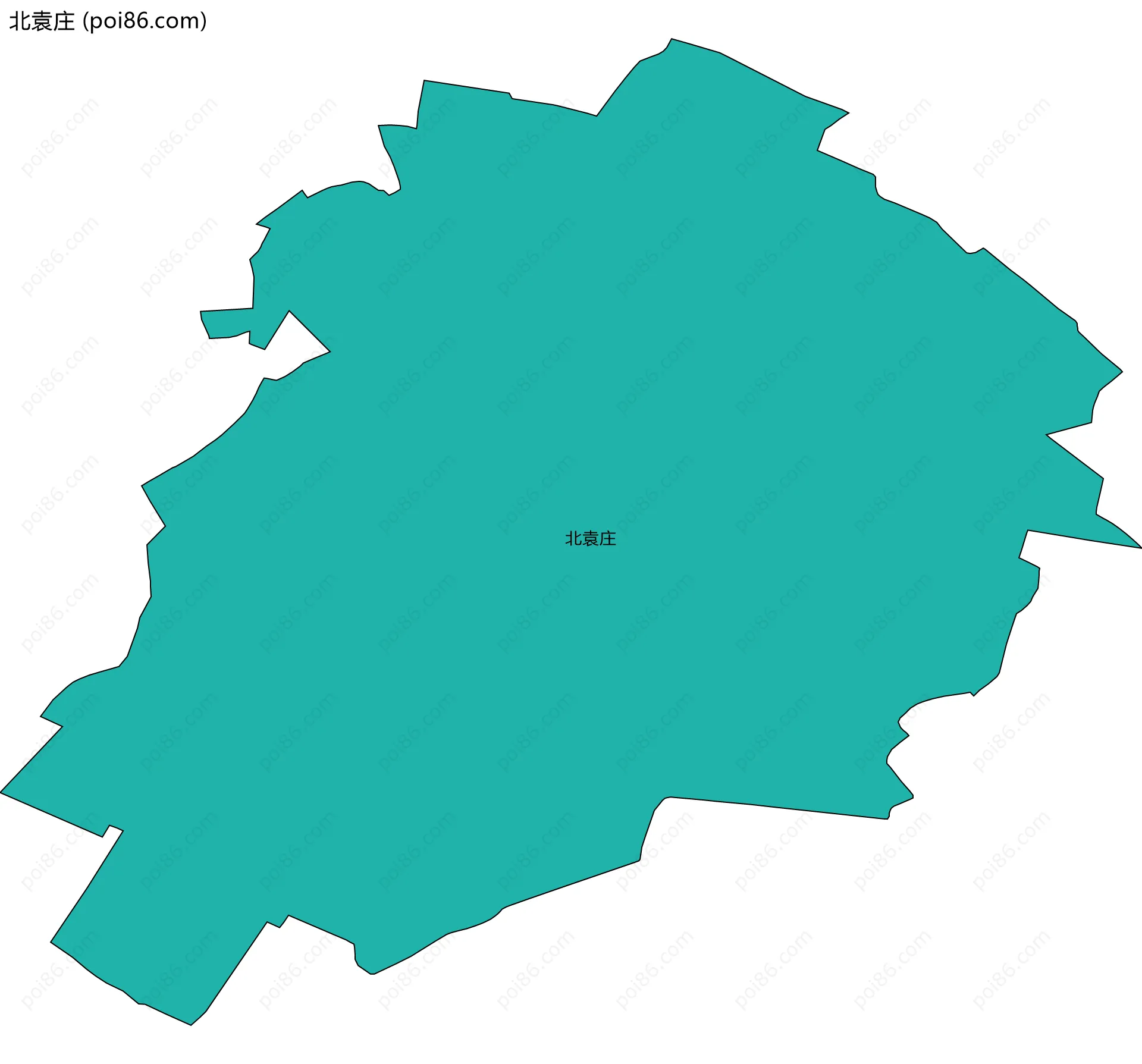北袁庄边界地图