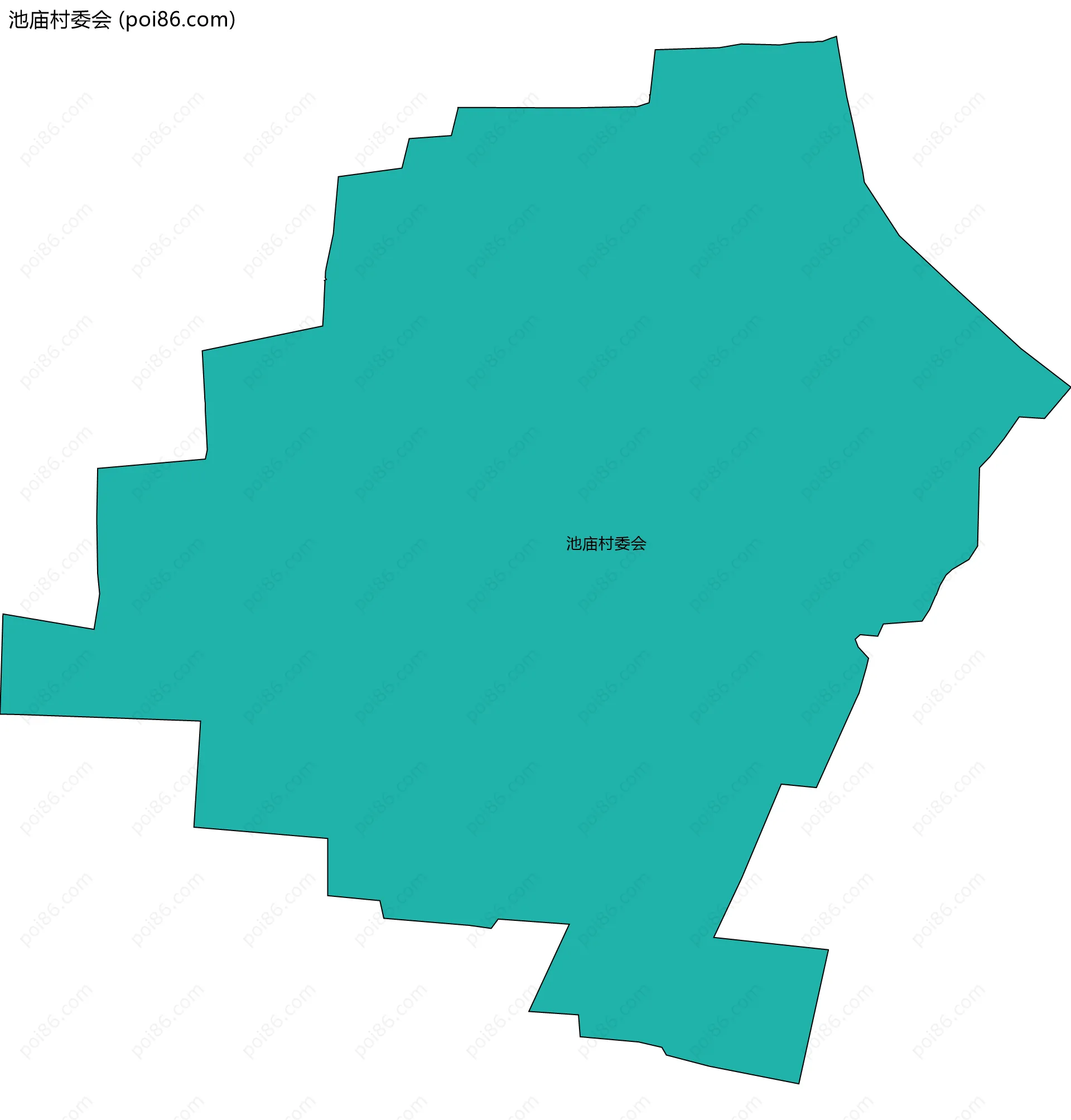 池庙村委会边界地图