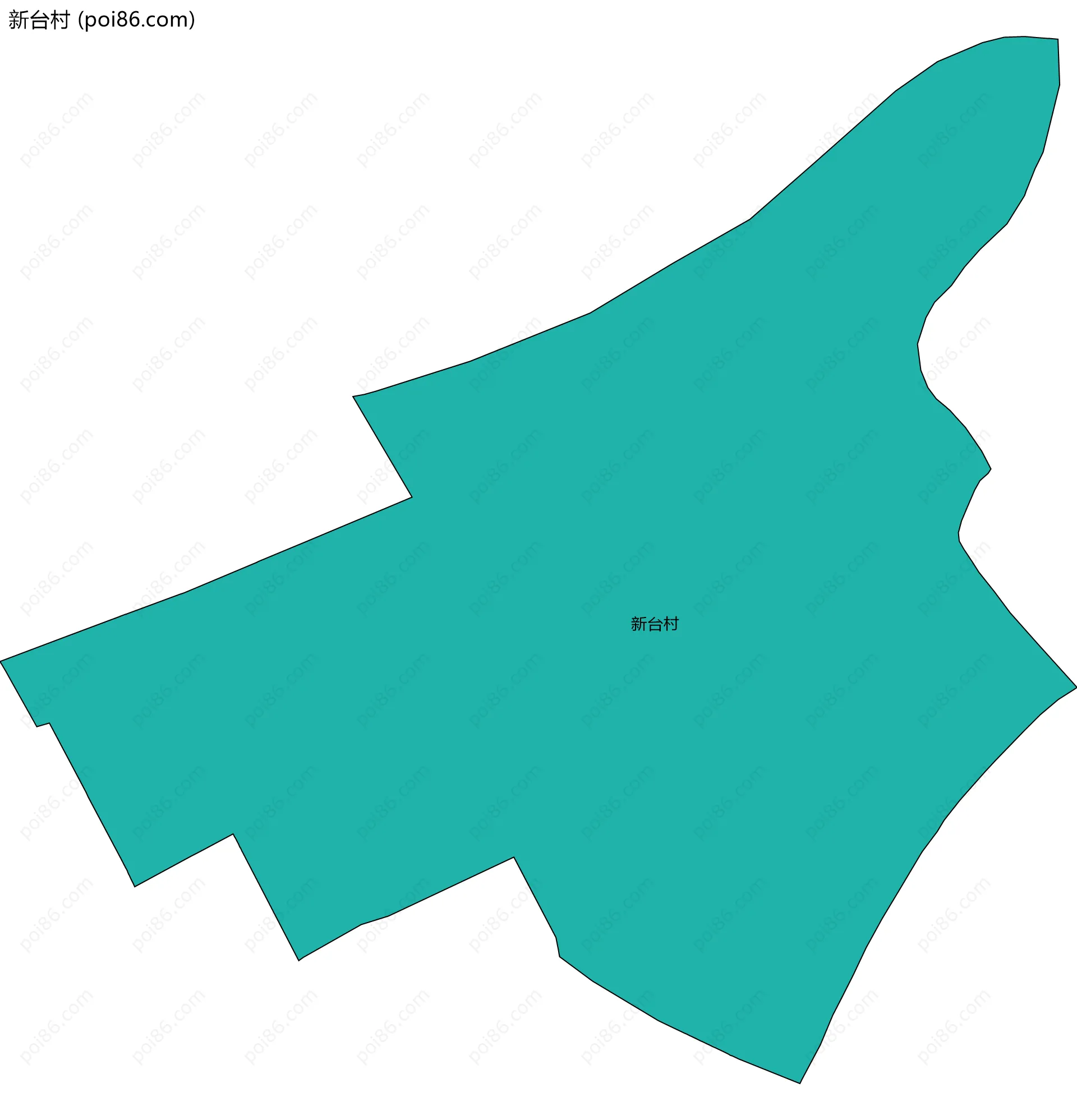 新台村边界地图