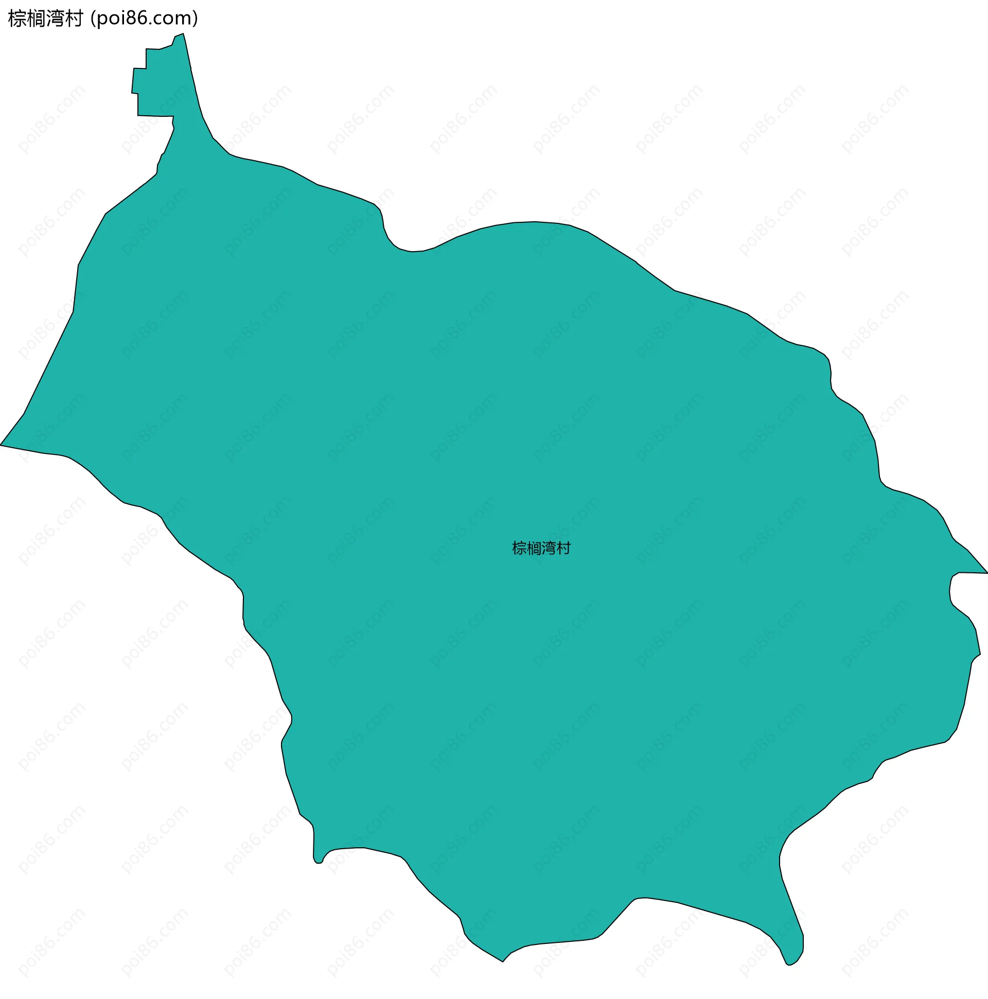 棕榈湾村边界地图