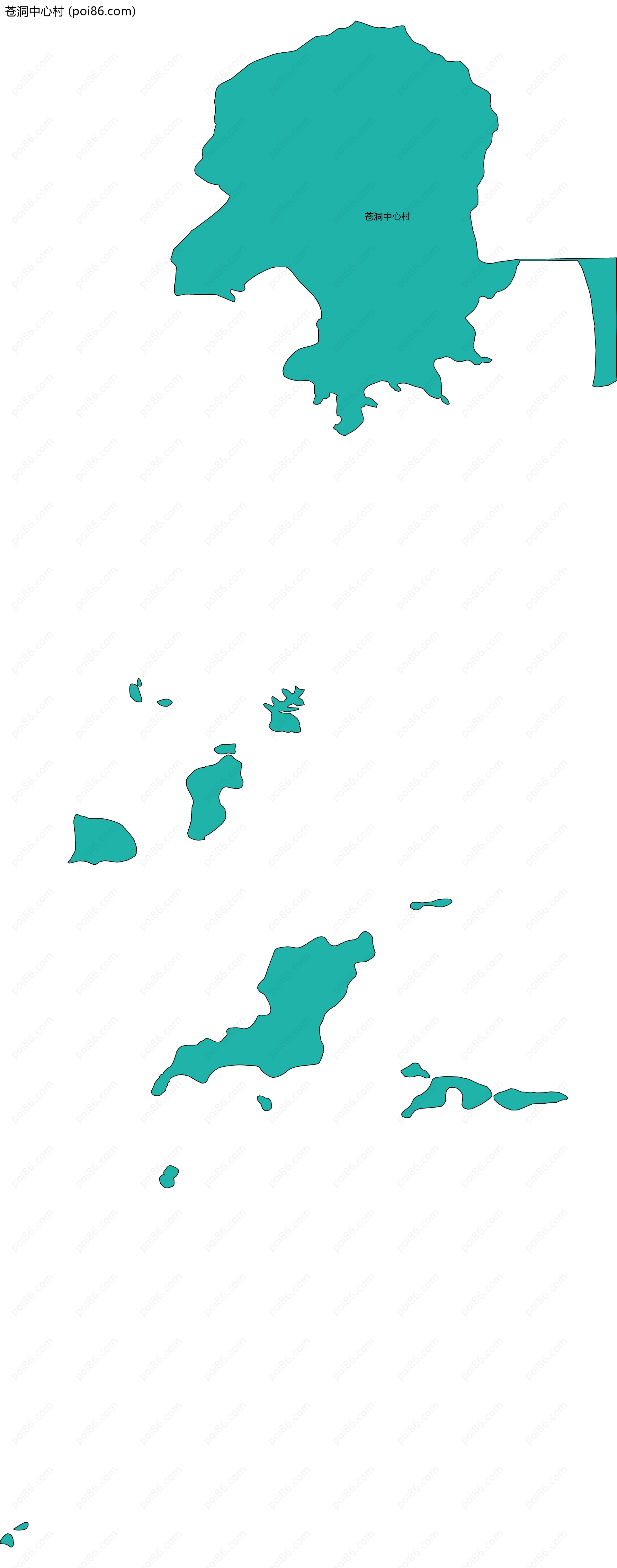 苍洞中心村边界地图