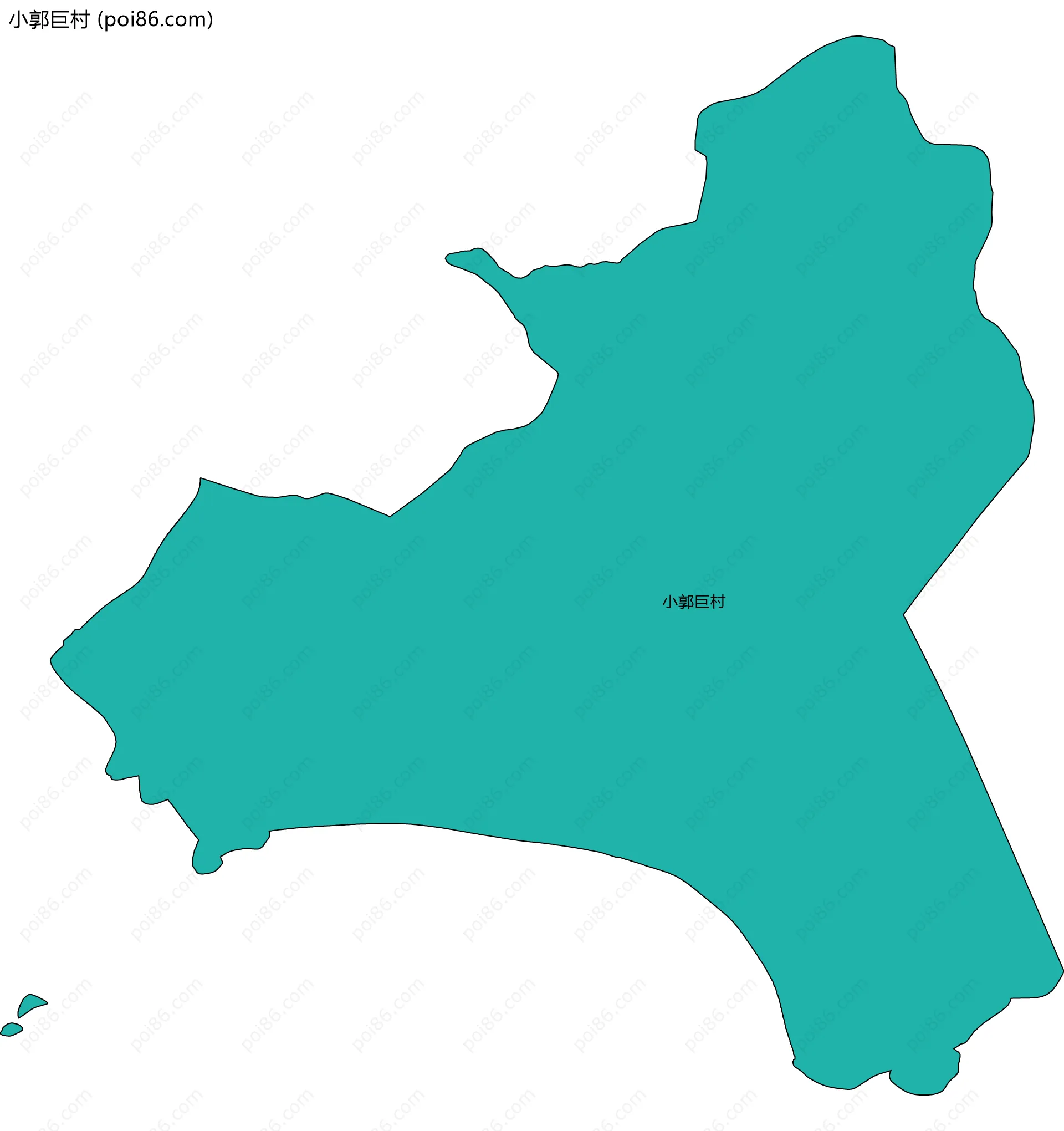 小郭巨村边界地图