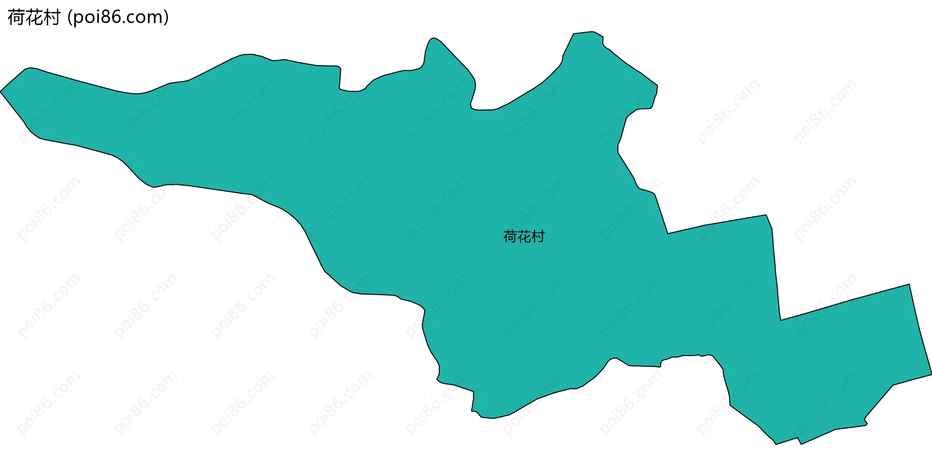 荷花村边界地图