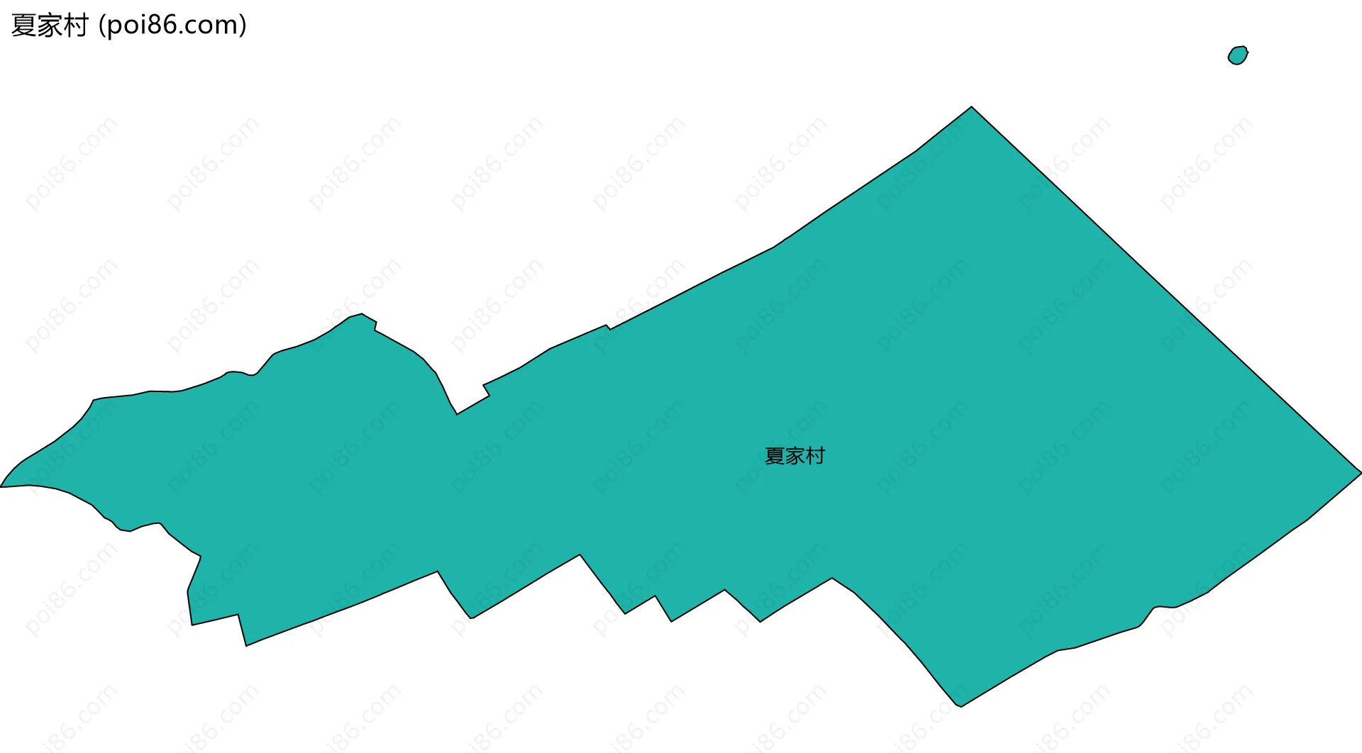 夏家村边界地图